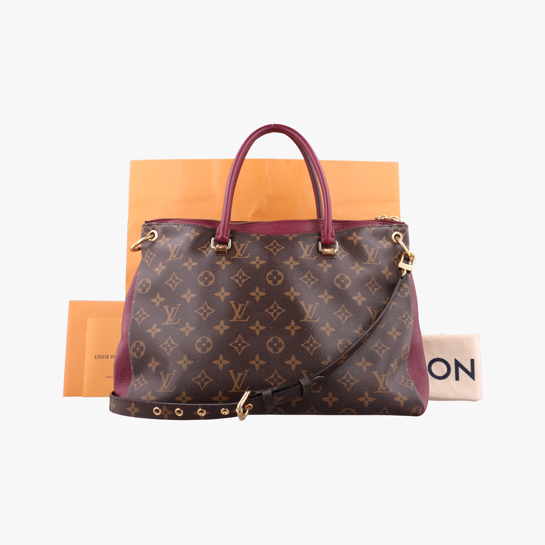 PALLAS Brown×RAISIN Monogram Canvas×calf leather M42810 SN1168パラス モノグラム/ブラウン×レザン モノグラムキャンバス×カーフレザー M42810 SN1168