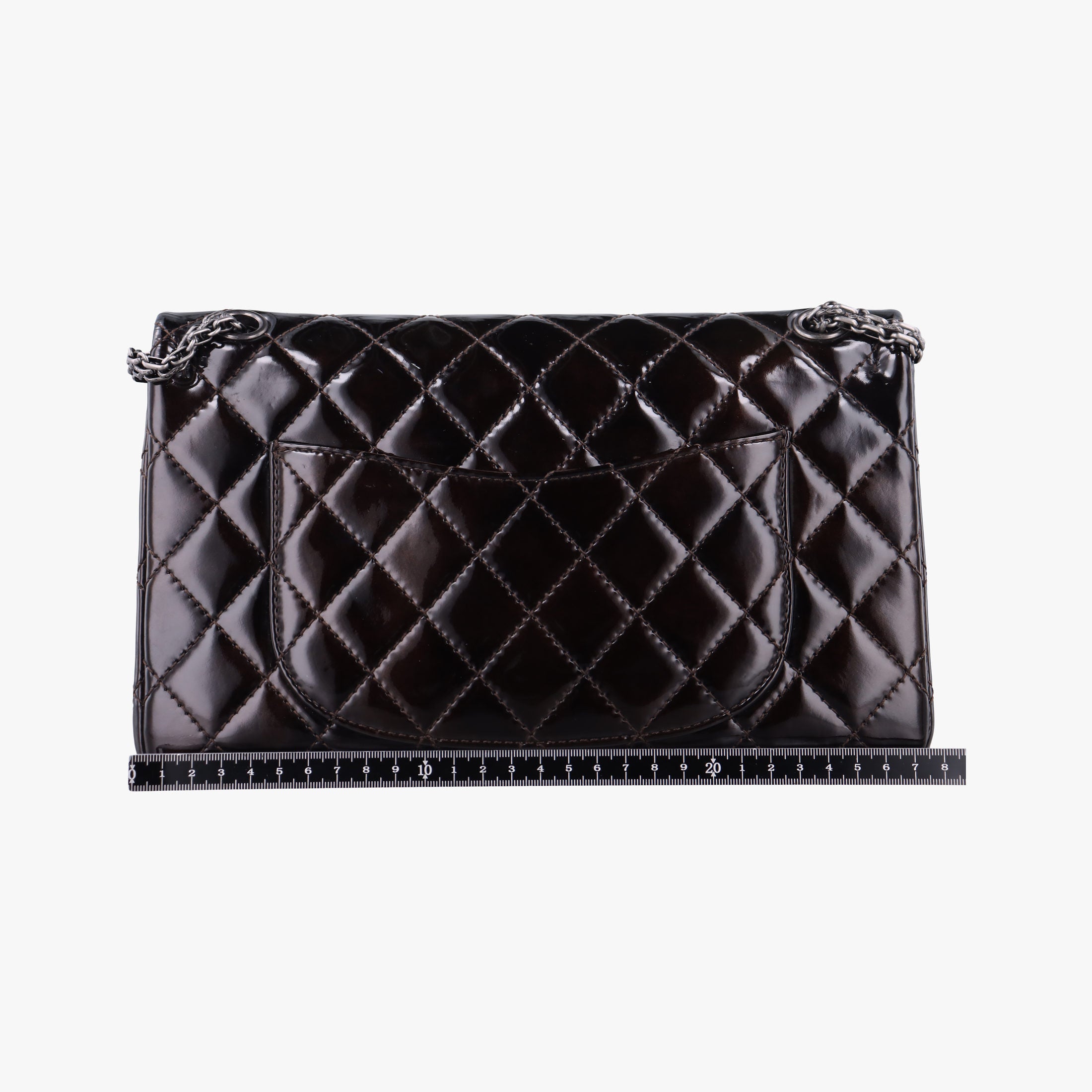 2.55 double flap Matelasse Burgundy Patent Leather A37587 157861282.55 ダブルフラップマトラッセ ワインレッド パテント A37587 15786128