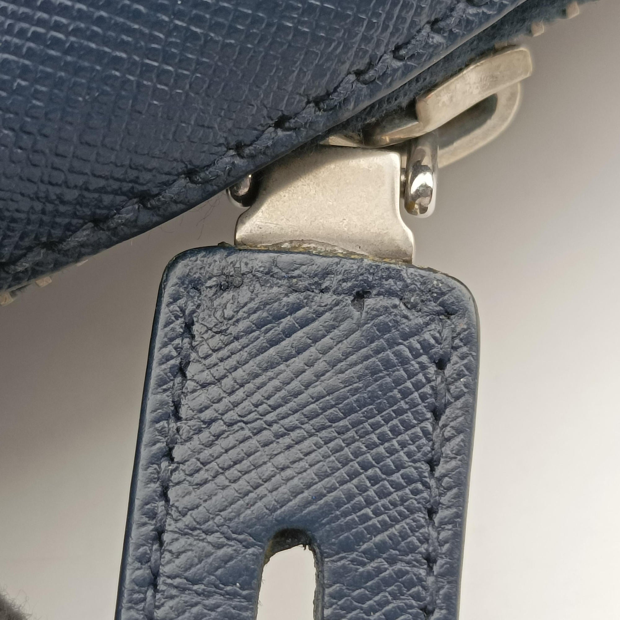 Briefcase Navy SAFFIANO Leather VS305M 173 7/Rブリーフケース ネイビー サフィアーノレザー VS305M 173 7/R