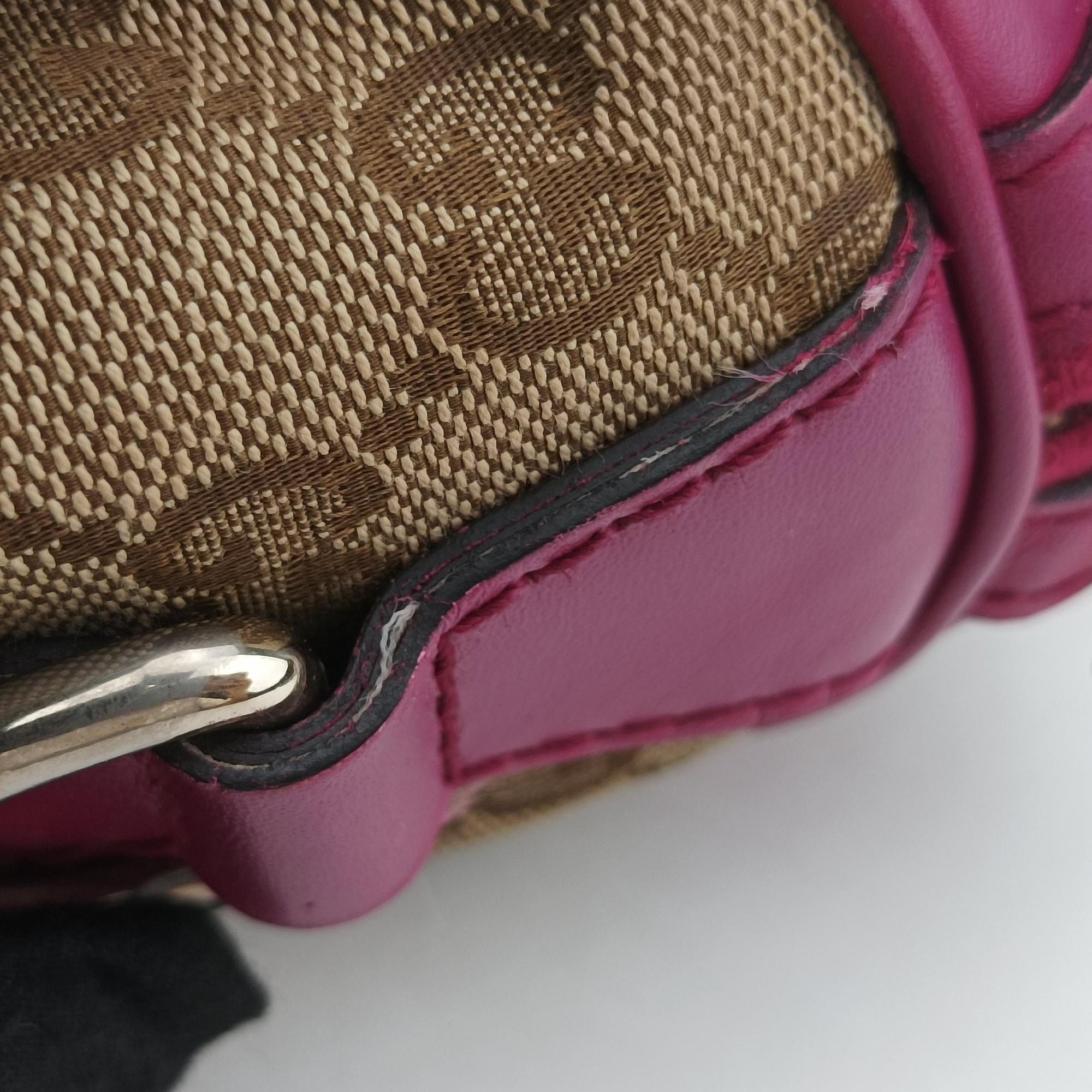 Sherry Line beige×rose Canvas×Leather 247205 C015392243シェリーライン ベージュ×ローズ キャンバス×レザー 247205 C015392243