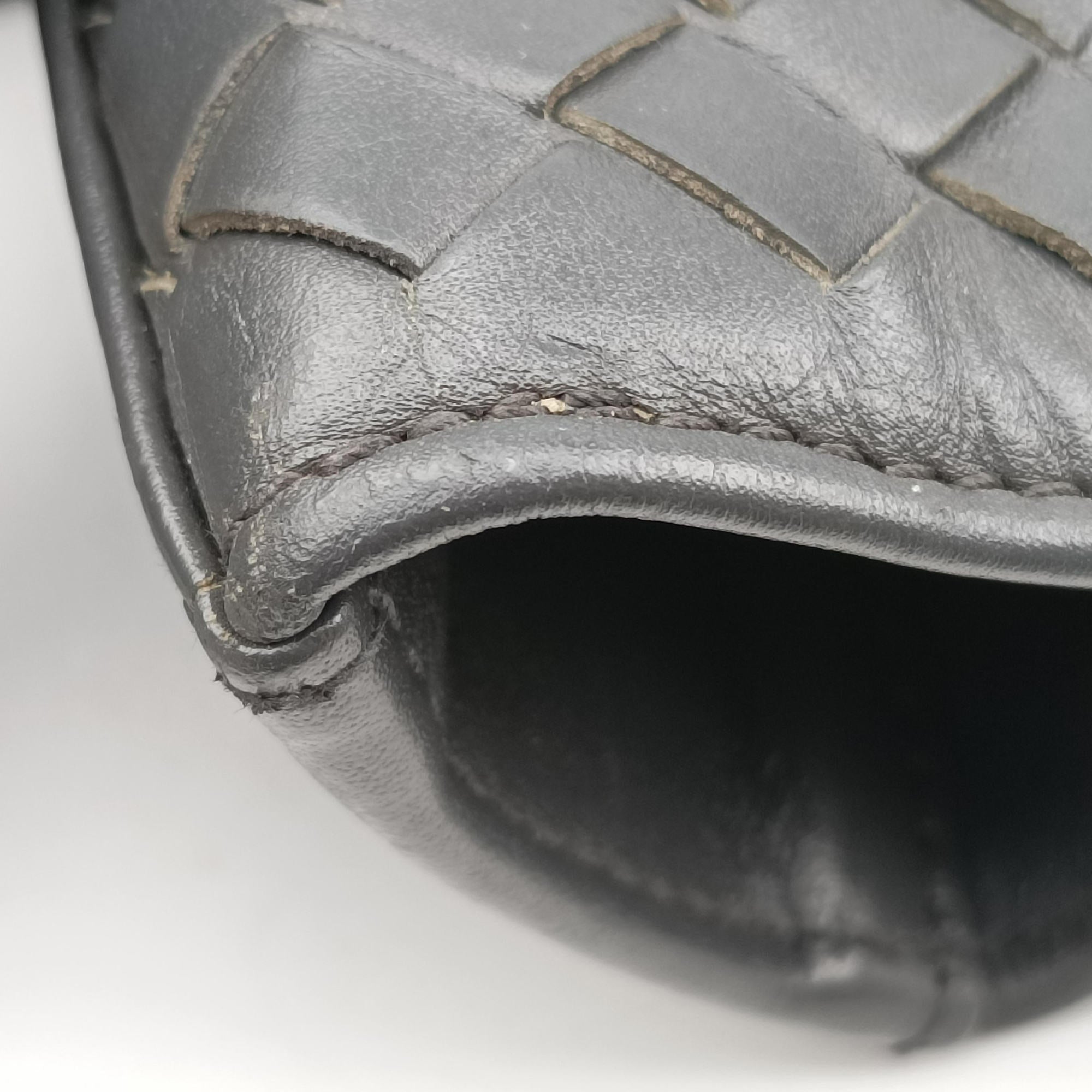 Intrecciato Shopper Acatl Grey lambskin B01745346Vイントレチャート ショッパー アキャトル グレー ラムスキン B01745346V
