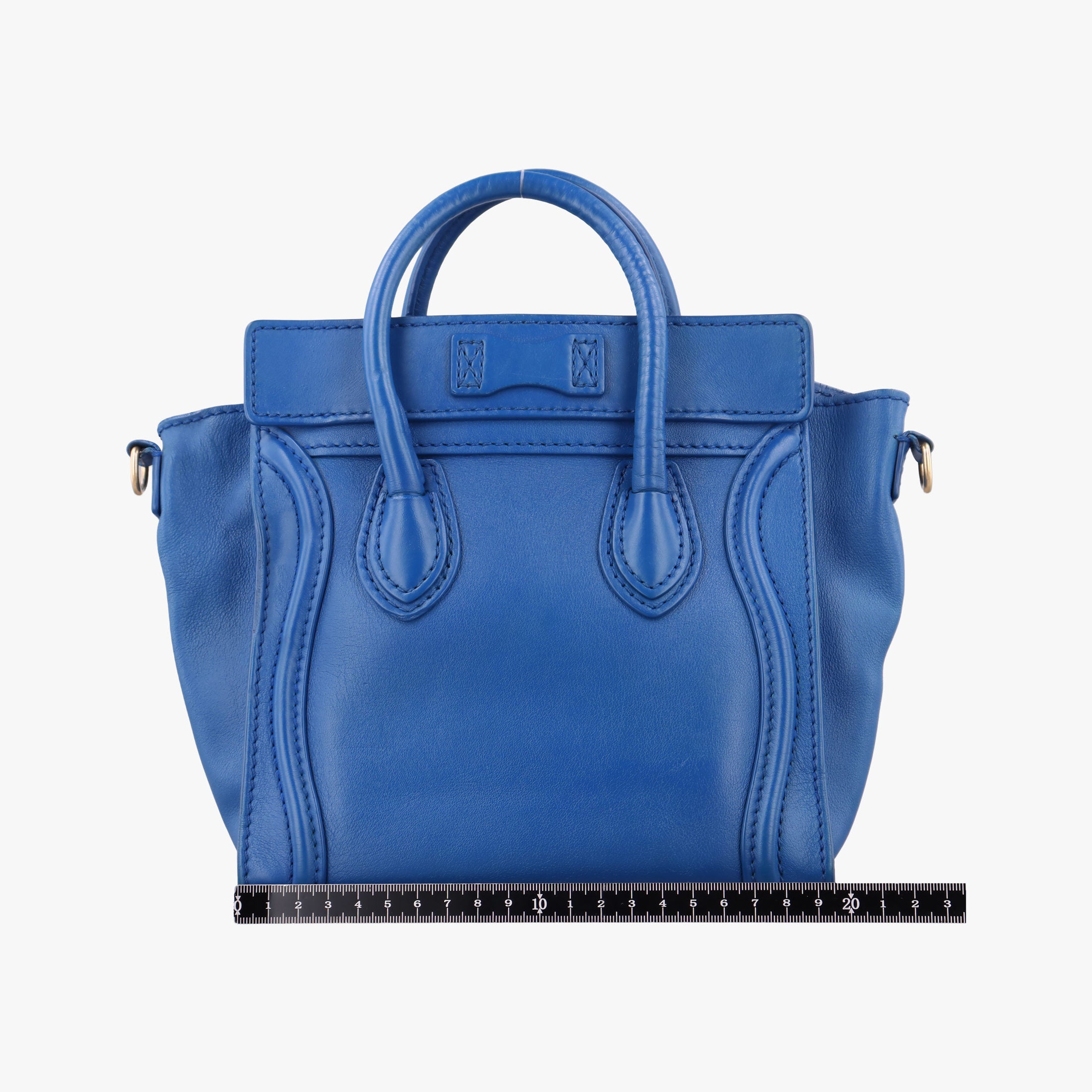 Luggage Mini Shopper Blue Leather F-SA-0152 F-MM-0162ラゲージミニショッパー ブルー レザー F-SA-0152 F-MM-0162