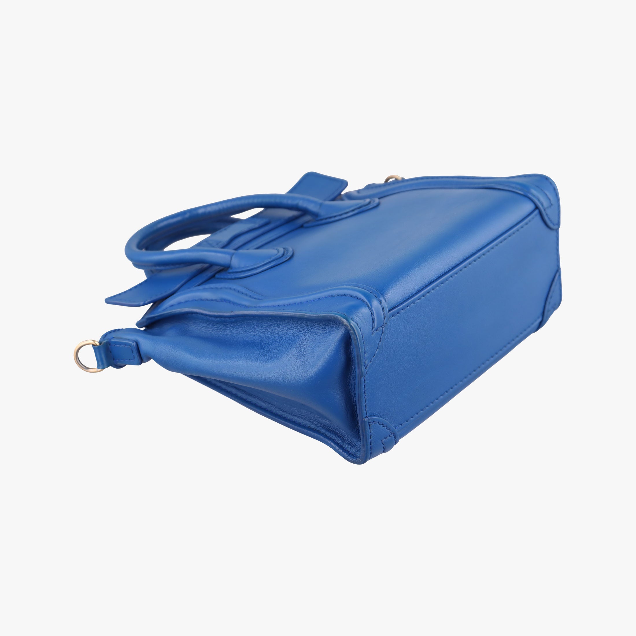 Luggage Mini Shopper Blue Leather F-SA-0152 F-MM-0162ラゲージミニショッパー ブルー レザー F-SA-0152 F-MM-0162