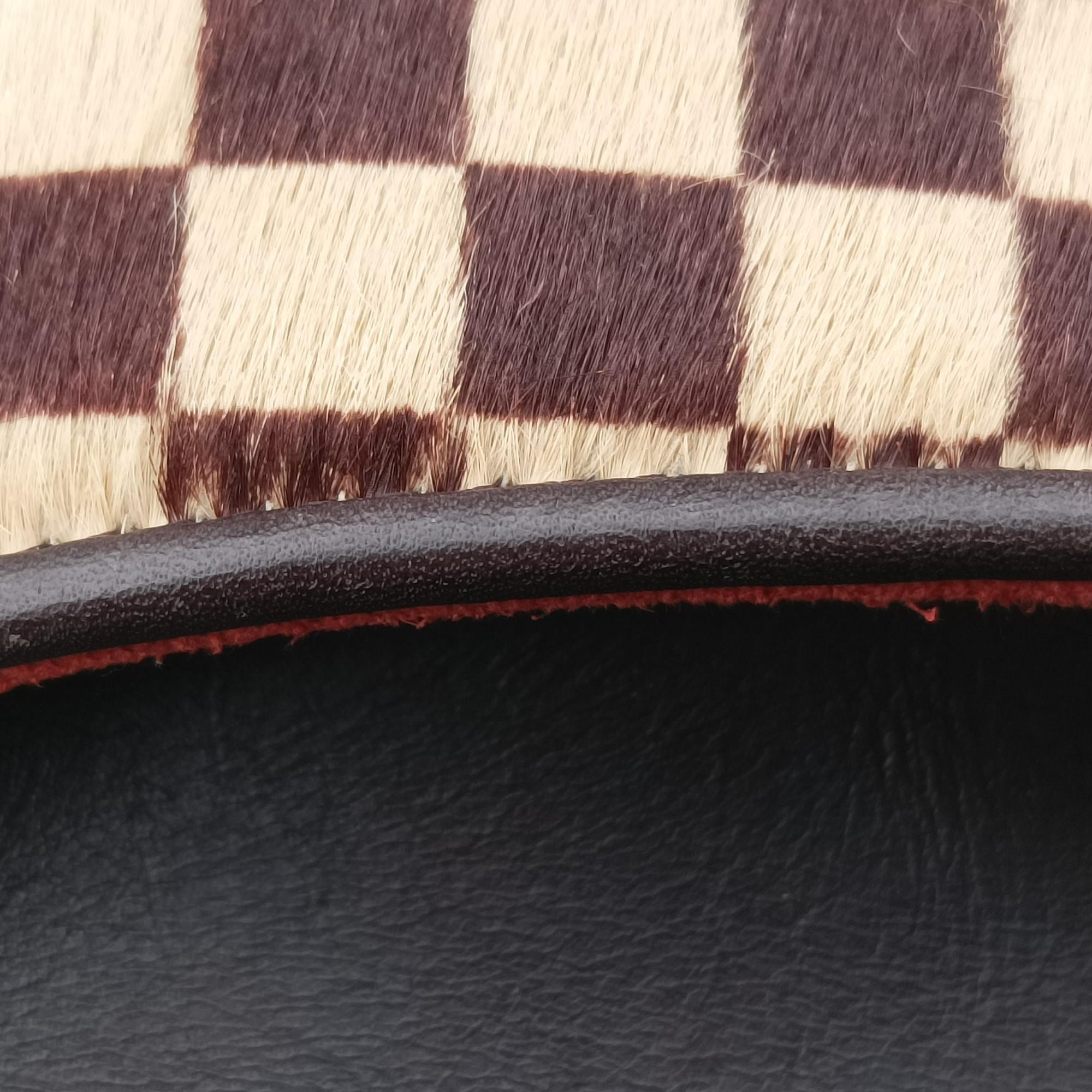 Gazelle Brown Damier Sauvage Pony Hair M92130 CE0057ガゼル ブラウン / エベヌ ダミエ ソバージュハラコ M92130 CE0057