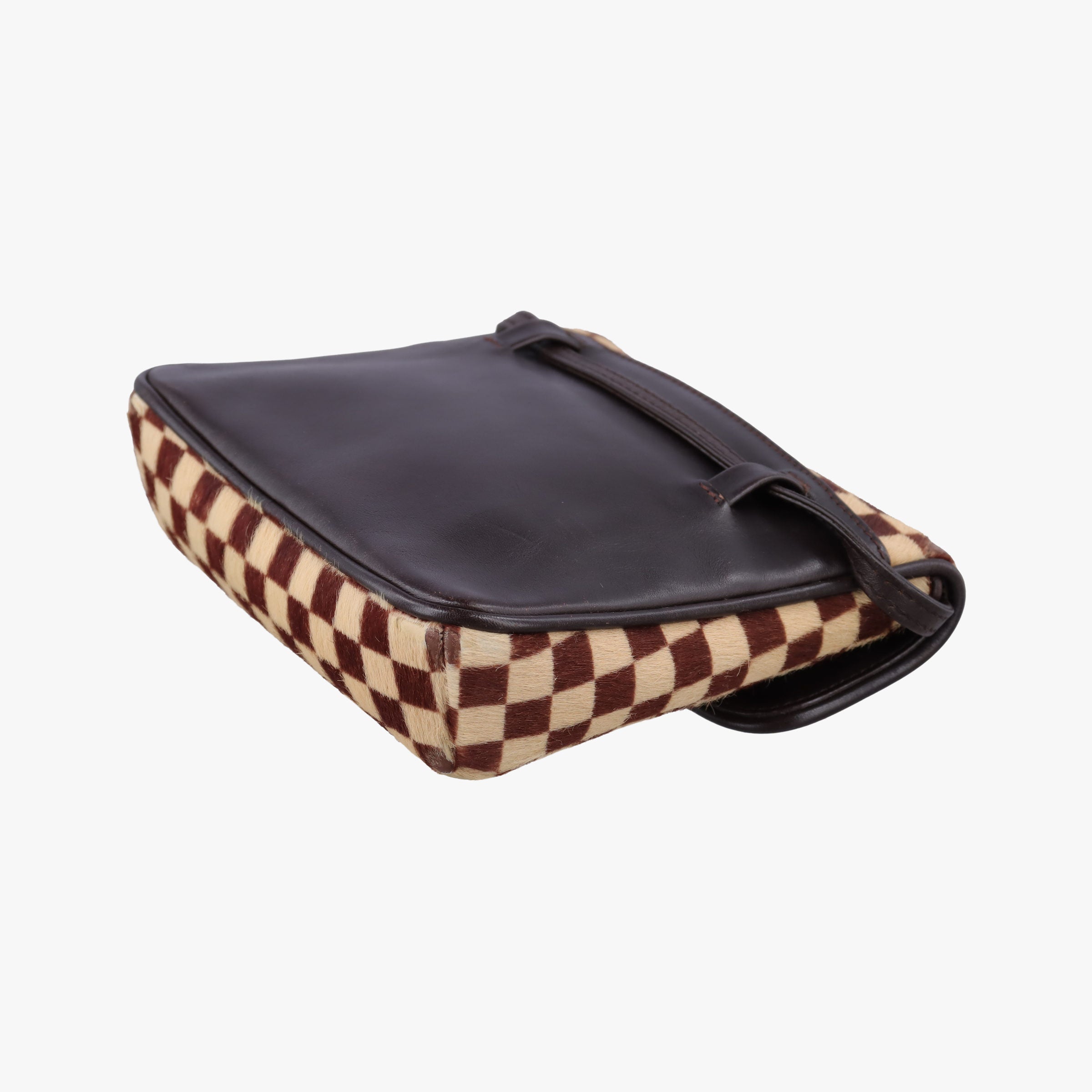 Gazelle Brown Damier Sauvage Pony Hair M92130 CE0057ガゼル ブラウン / エベヌ ダミエ ソバージュハラコ M92130 CE0057