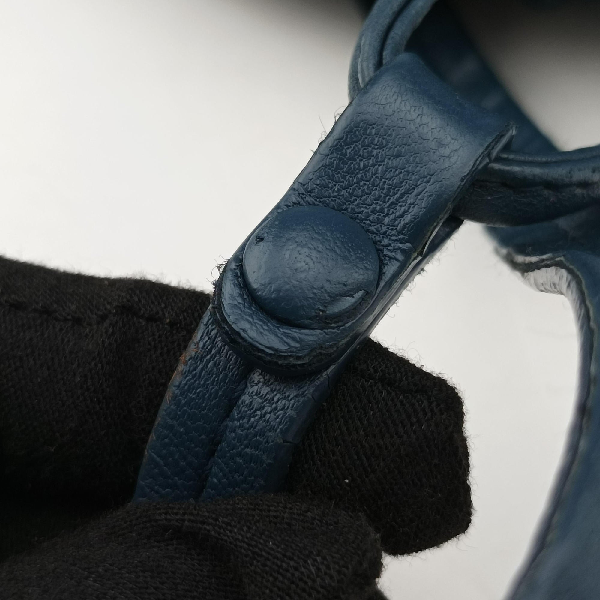NODINI Intrecciato Blue lambskin B06148949Bノディーニ イントレチャート ブルー ラムスキン B06148949B