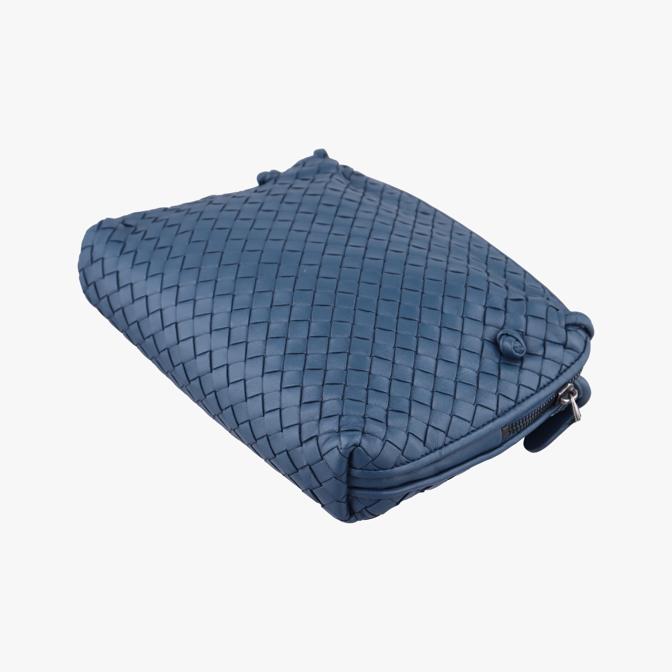 NODINI Intrecciato Blue lambskin B06148949Bノディーニ イントレチャート ブルー ラムスキン B06148949B