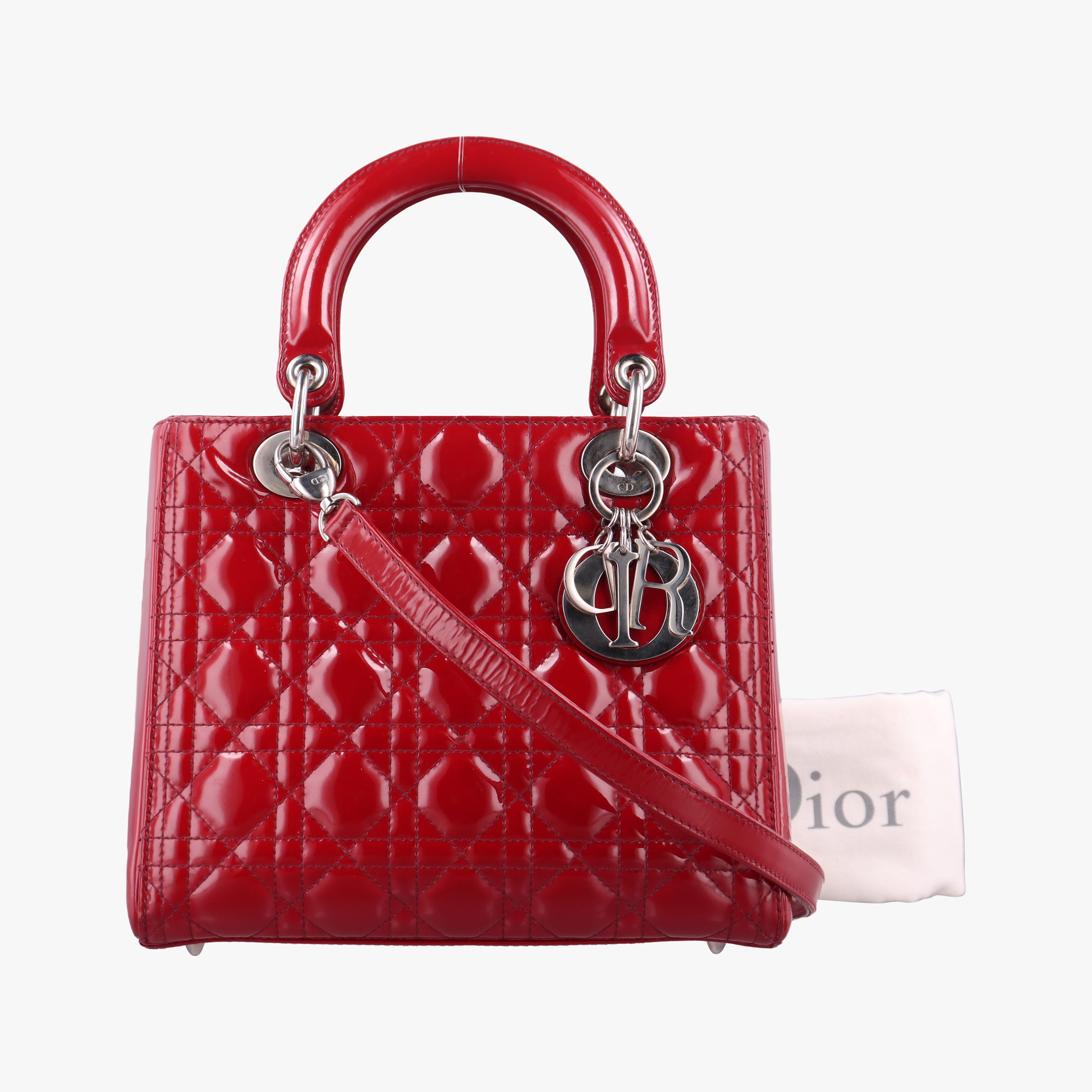 Lady Dior Red patent 16-BO-0131 Bレディディオール レッド パテント 16-BO-0131 B