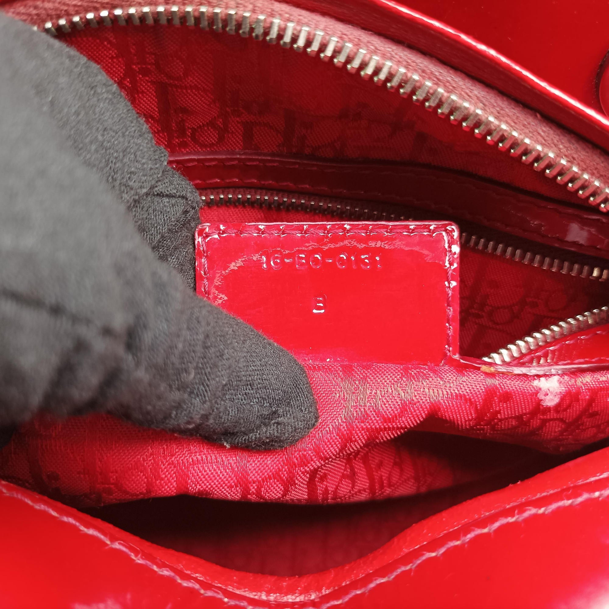 Lady Dior Red patent 16-BO-0131 Bレディディオール レッド パテント 16-BO-0131 B