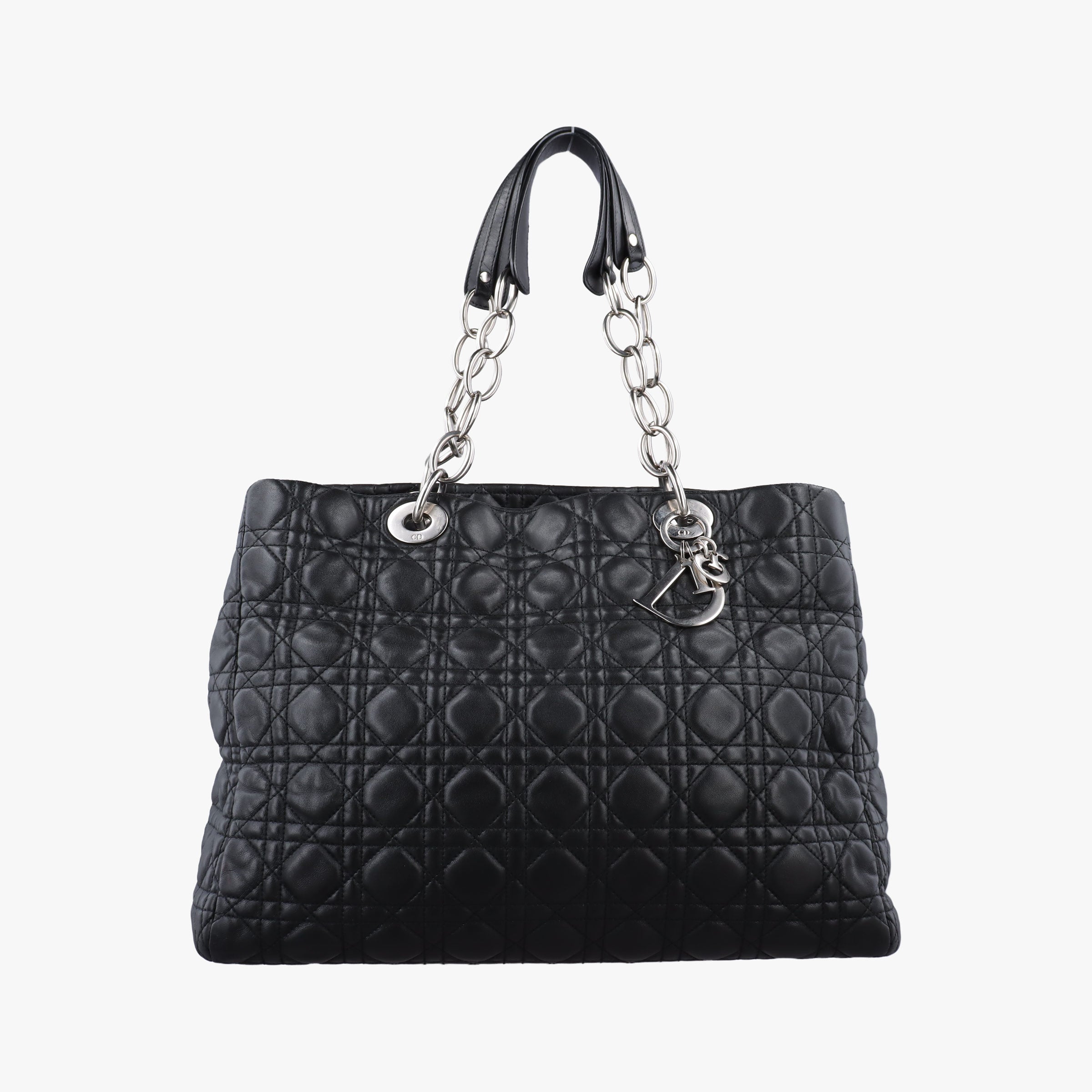 Cannage Dior Soft Shopping Black lambskin 26-MA-0111ディオールソフト ブラック ラムスキン 26-MA-0111