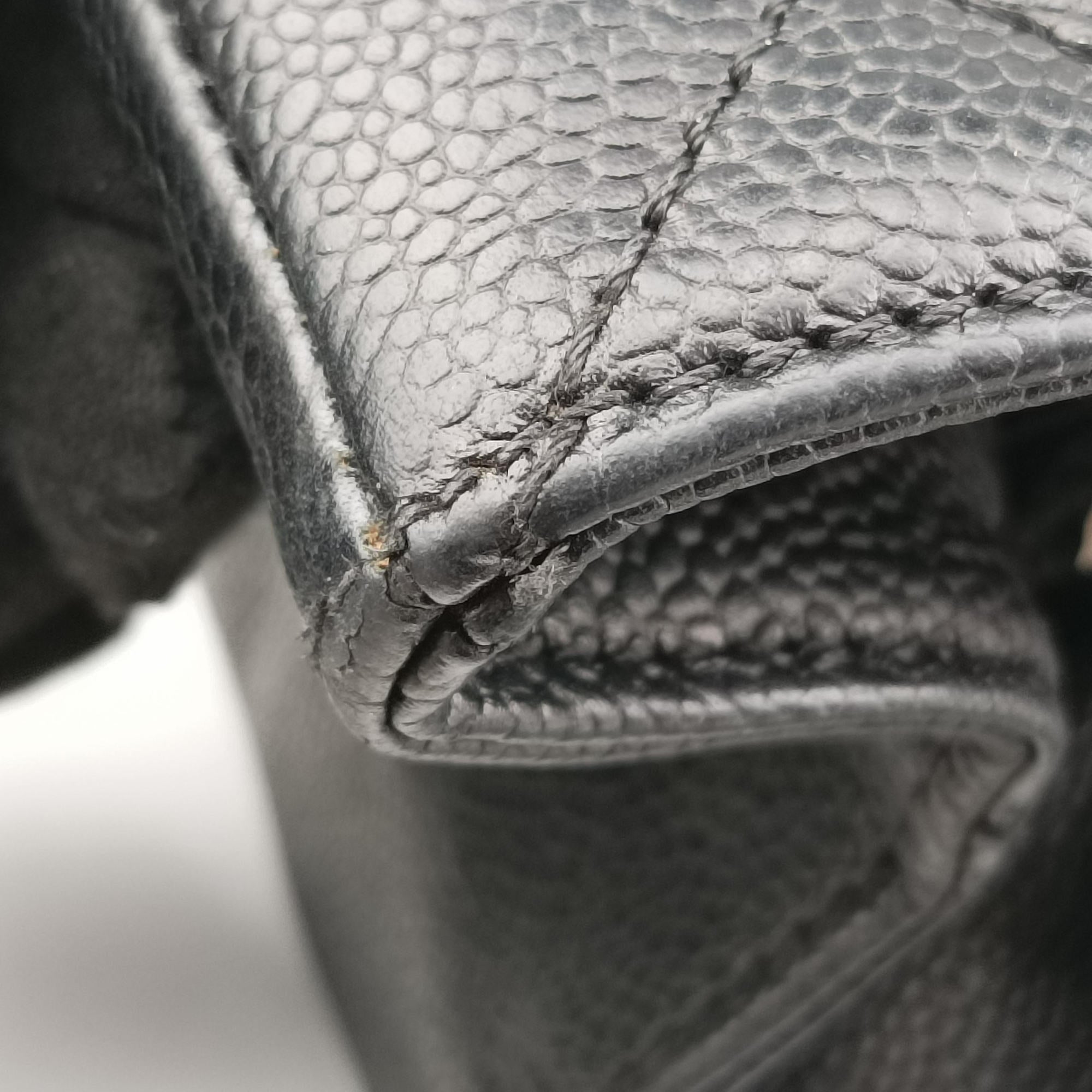 Matelasse Cocomark GST Black caviar skin A20995 12509894マトラッセ ココマークGST ブラック キャビアスキン A20995 12509894