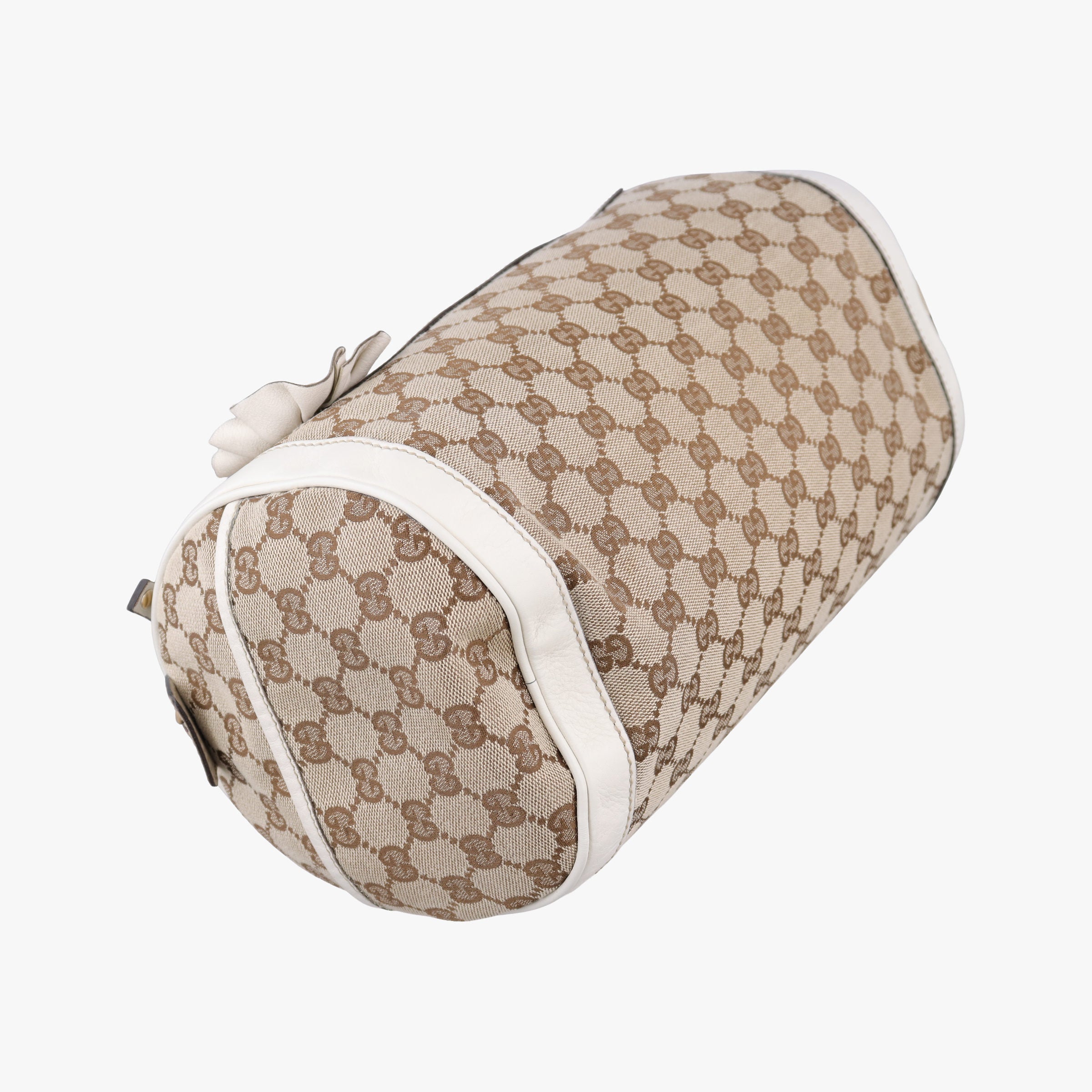 GG Pattern Trophy Beige × Ivory Leather×Canvas 189825 D01755150GG柄 トロフィー ベージュ×アイボリー レザー×キャンバス 189825 D01755150