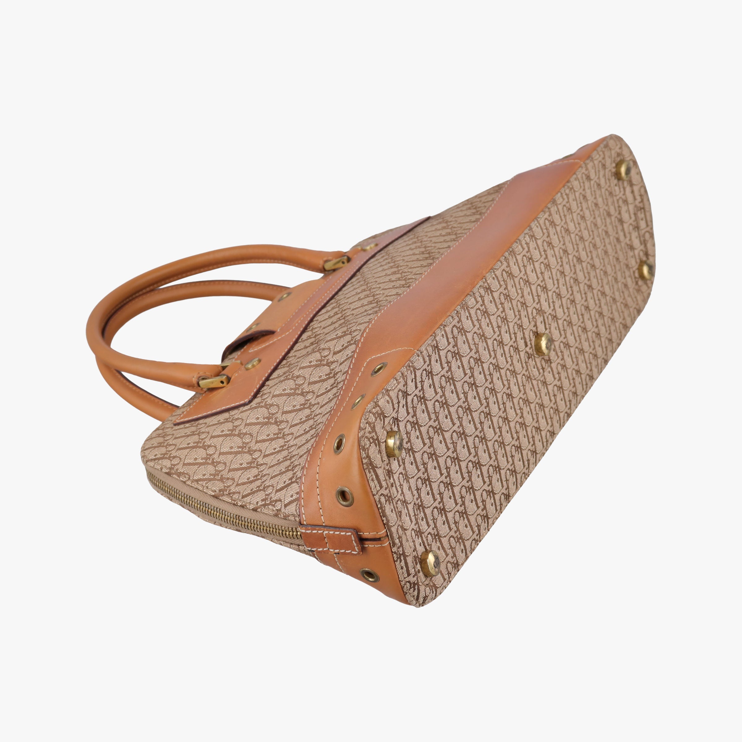 Street Chic Trotter Beige×brown canvas×leather 03BM-0093ストリートシックトロッター ベージュ×ブラウン キャンバス×レザー 03BM-0093