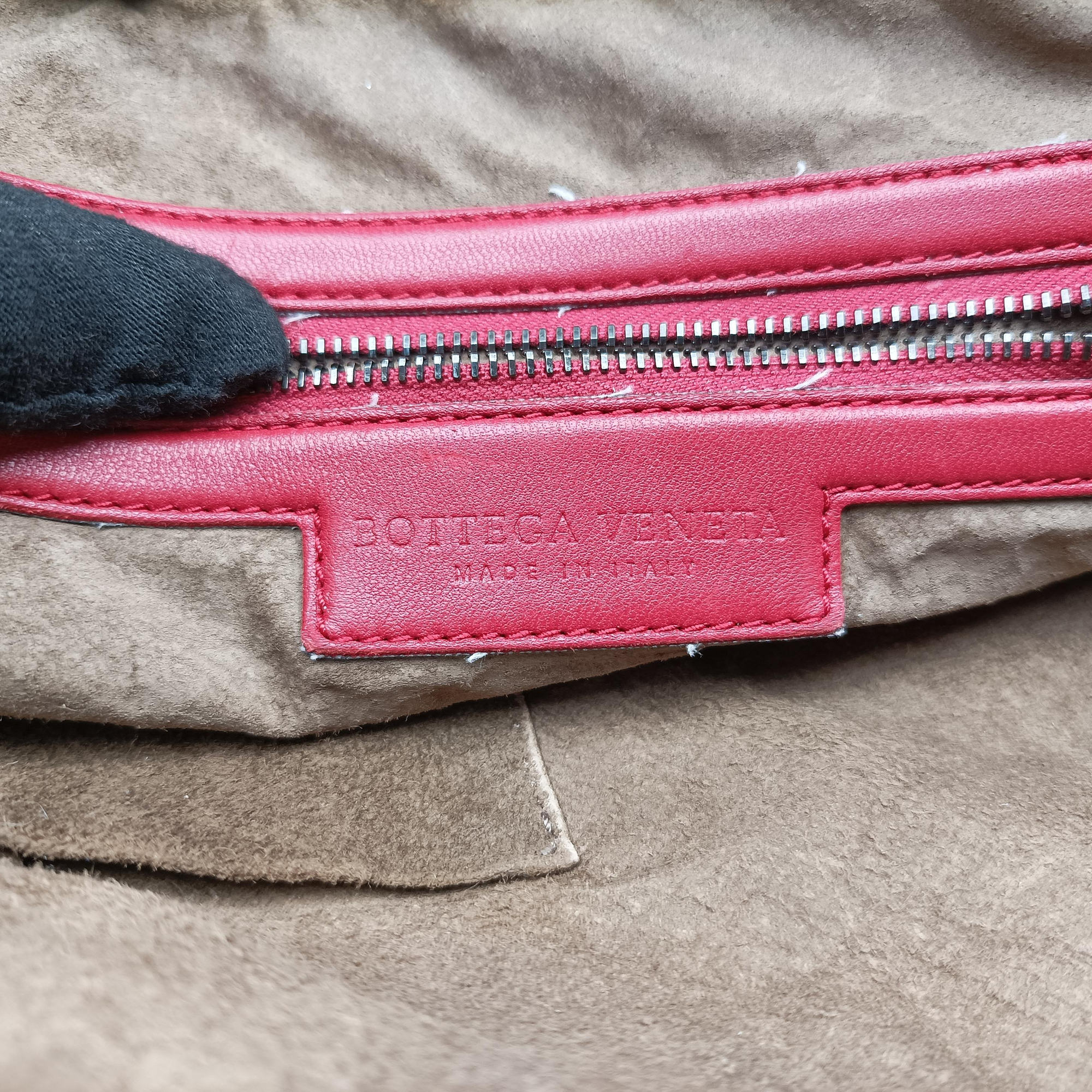 NODINI Intrecciato Red lambskin B01263721Wノディーニ イントレチャート レッド ラムスキン B01263721W