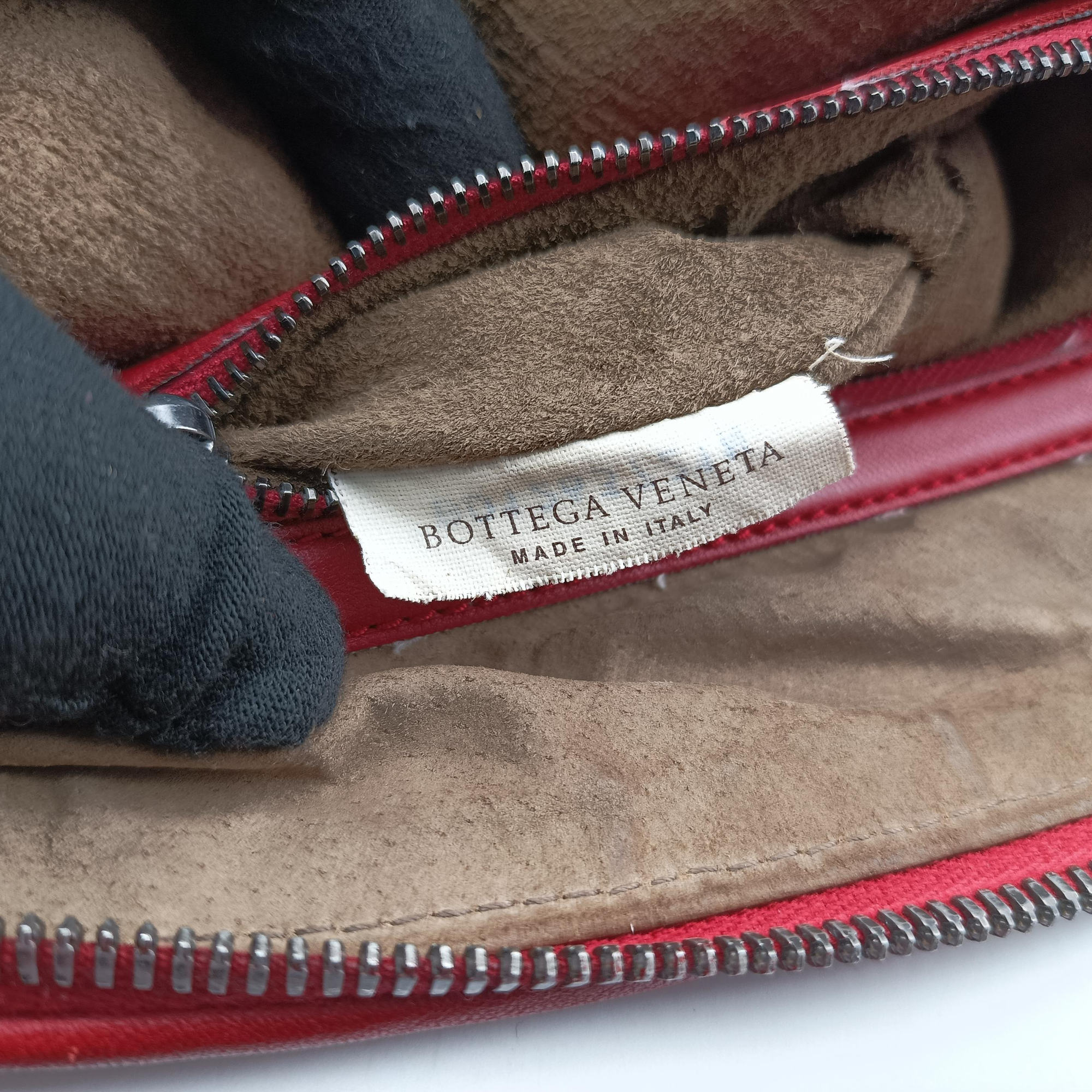 NODINI Intrecciato Red lambskin B01263721Wノディーニ イントレチャート レッド ラムスキン B01263721W