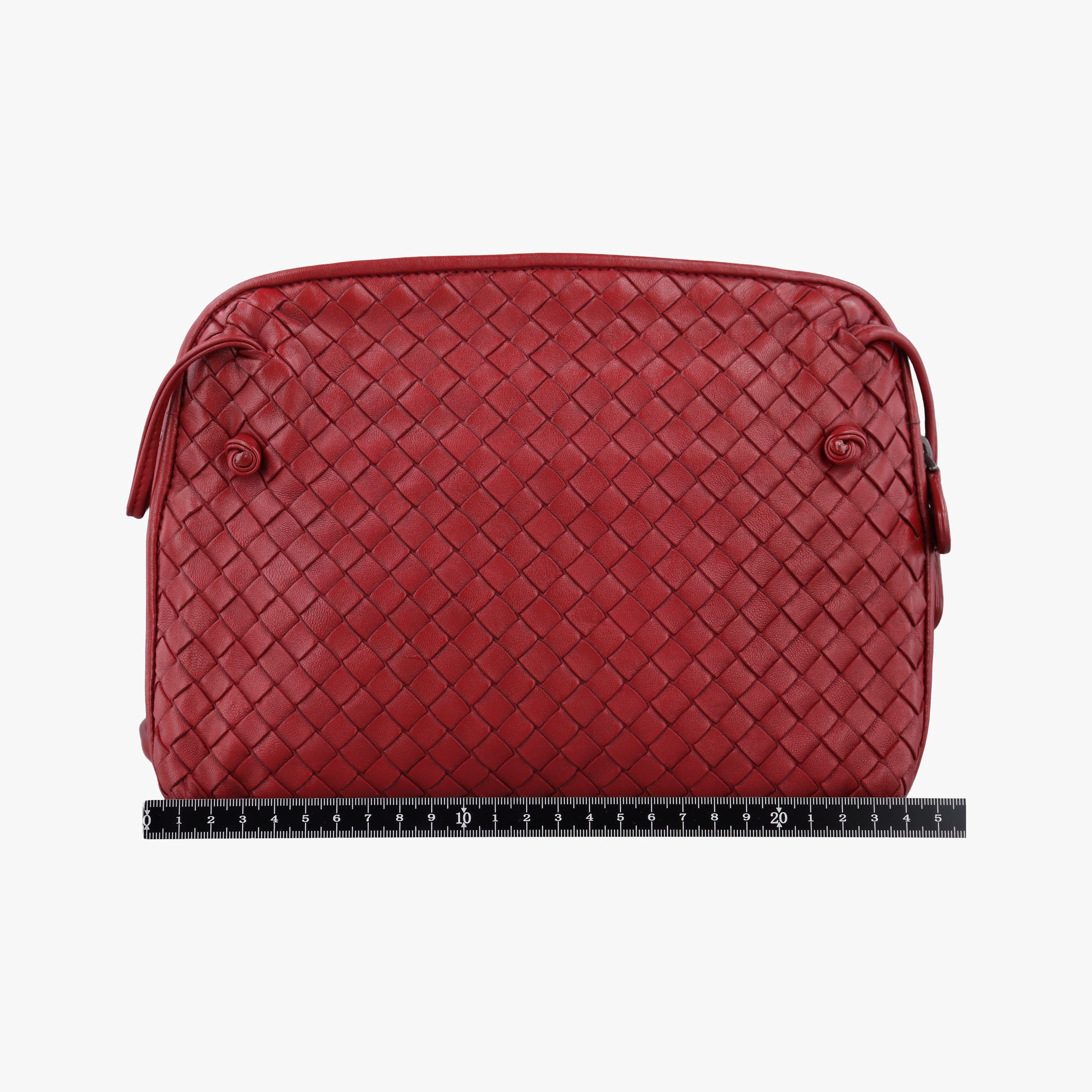 NODINI Intrecciato Red lambskin B01263721Wノディーニ イントレチャート レッド ラムスキン B01263721W
