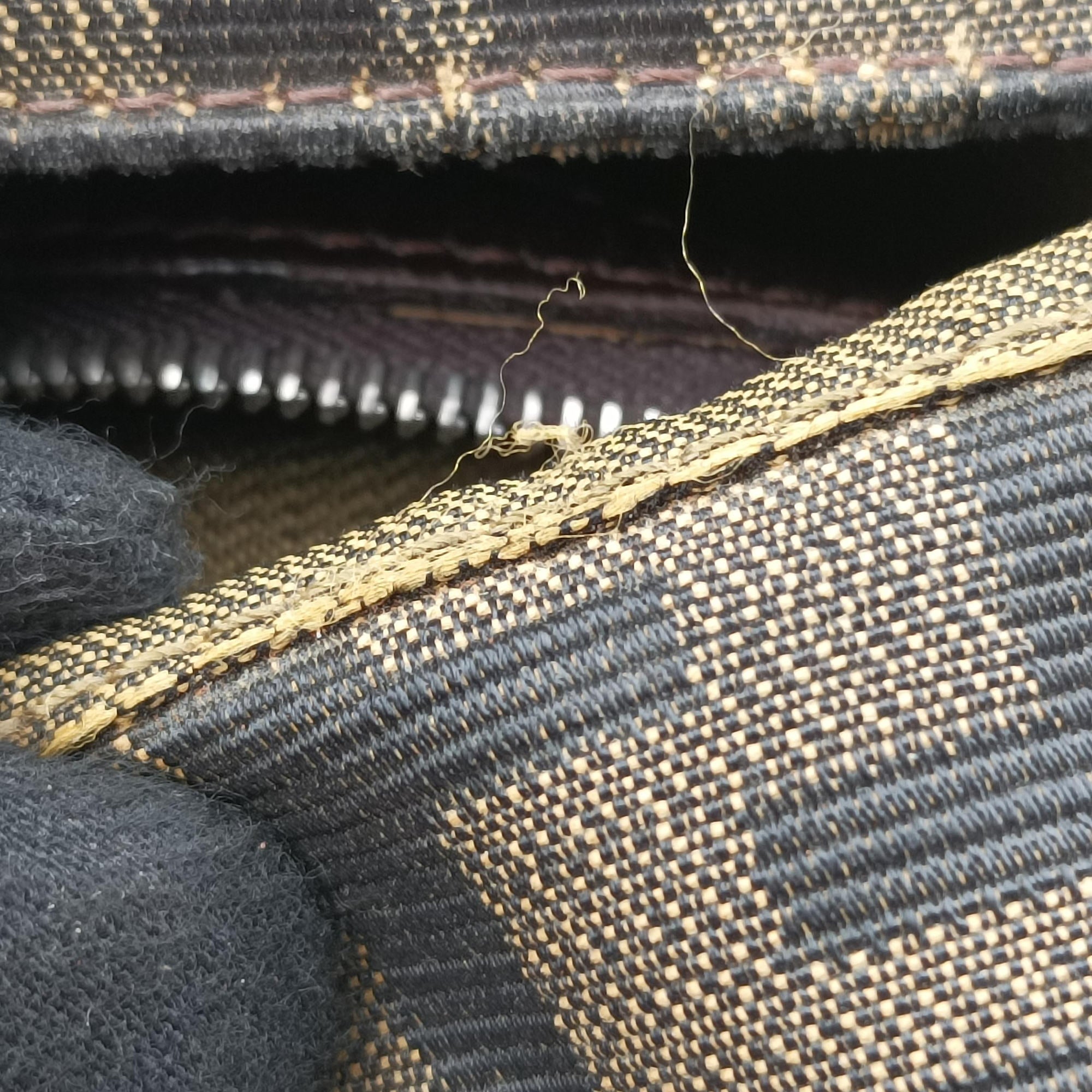 Baguette Zucchino Brown canvas 377526 Lot number unknownバゲット ズッキーニ ブラウン キャンバス 377526 製番不明