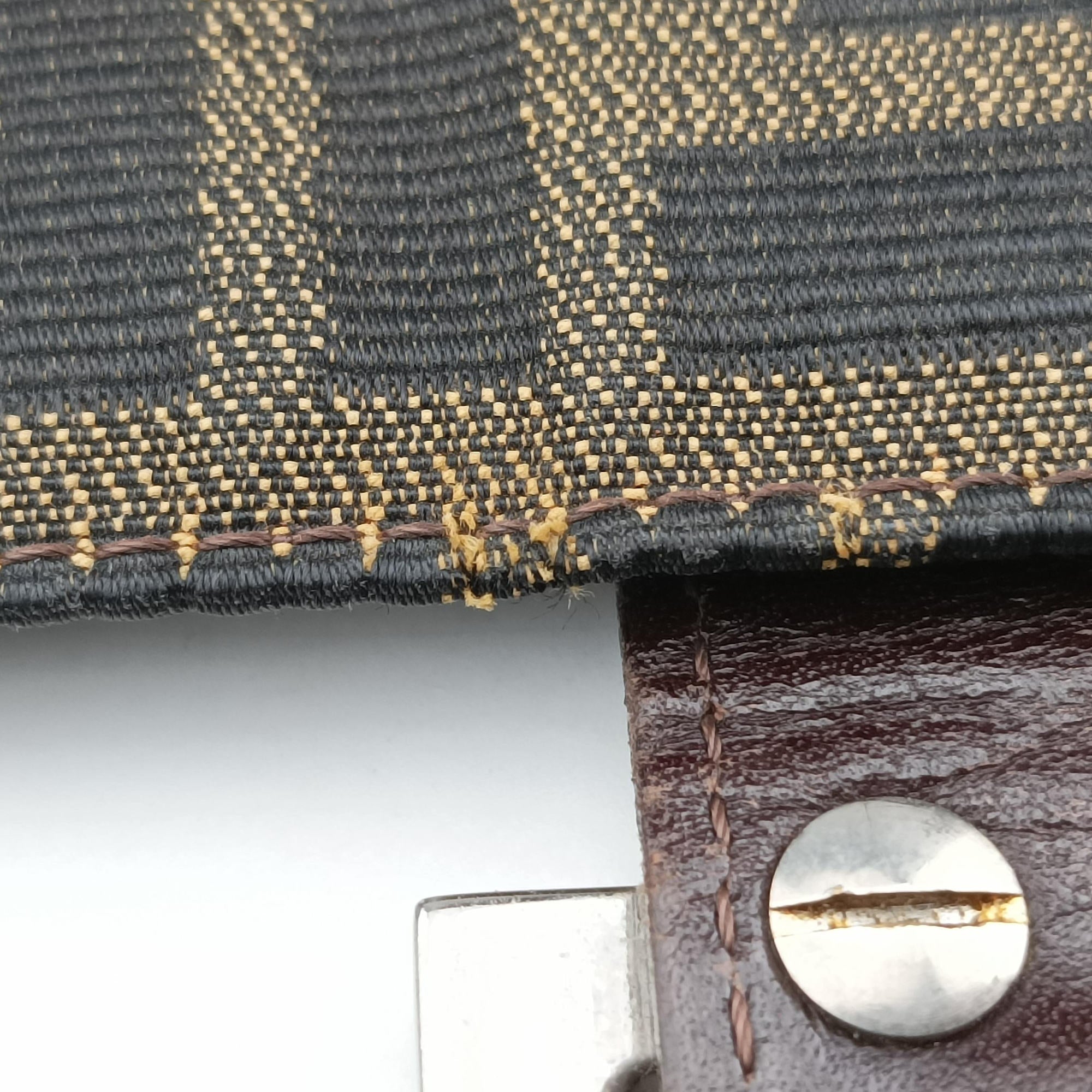 Baguette Zucchino Brown canvas 377526 Lot number unknownバゲット ズッキーニ ブラウン キャンバス 377526 製番不明