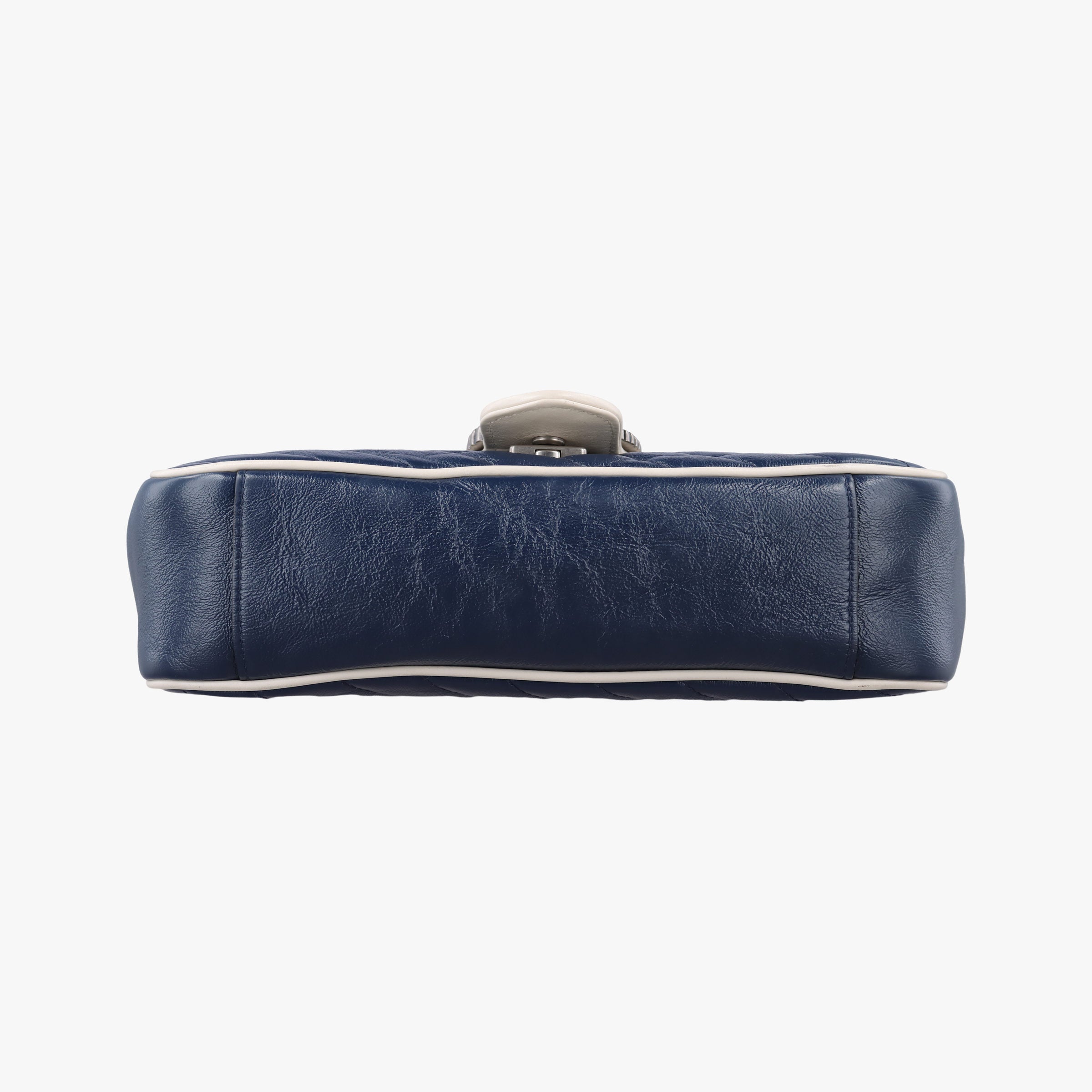 GG Marmont Blue Leather 443497 F031908661GGマーモント ブルー レザー 443497 F031908661