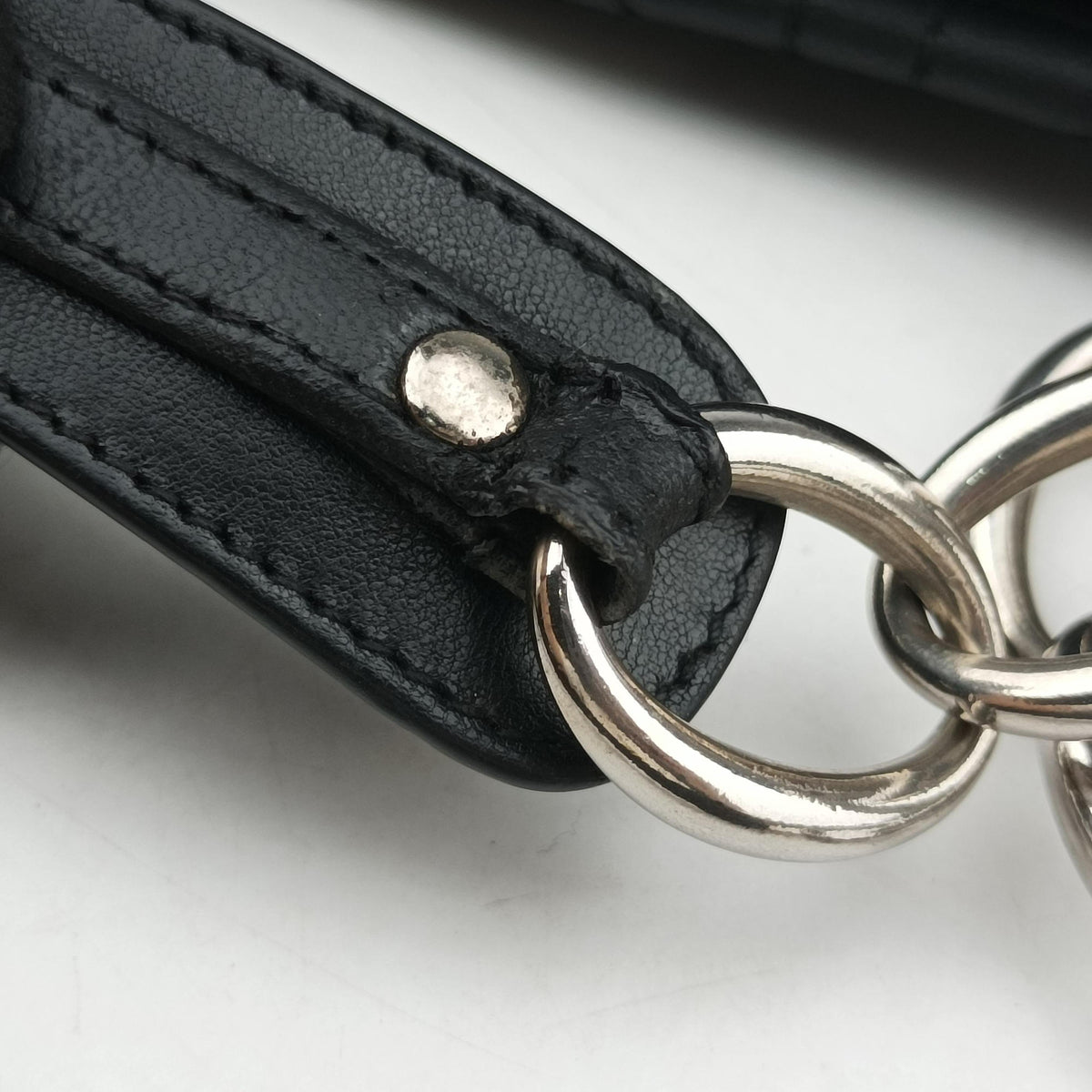 Pre-owned Christian Dior Cannage Dior Soft Shopping Black lambskin shoulderbag | stylenewstar