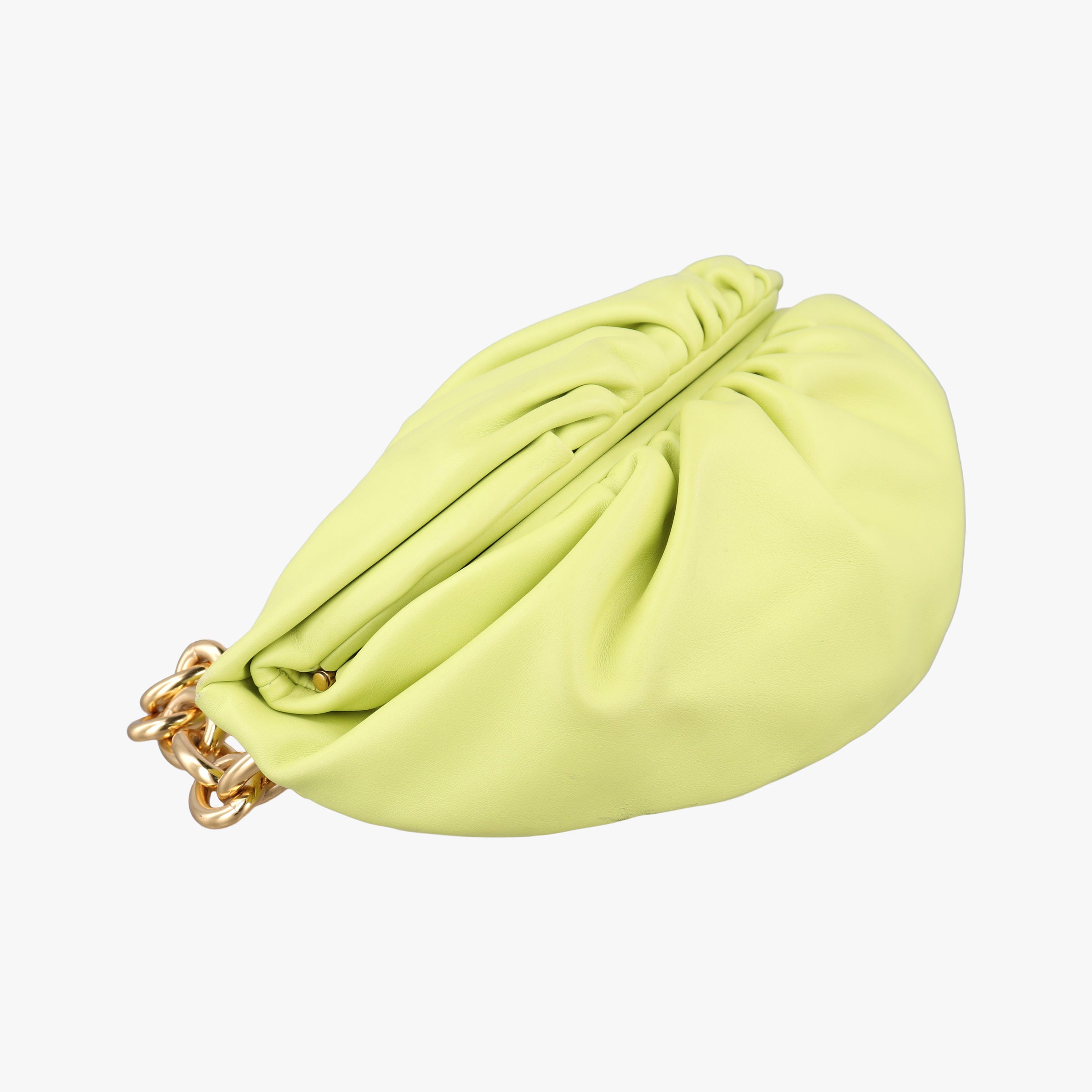 The Chain Pouch Yellow lambskin P01691683Jザ チェーン ポーチ イエロー ラムスキン P01691683J