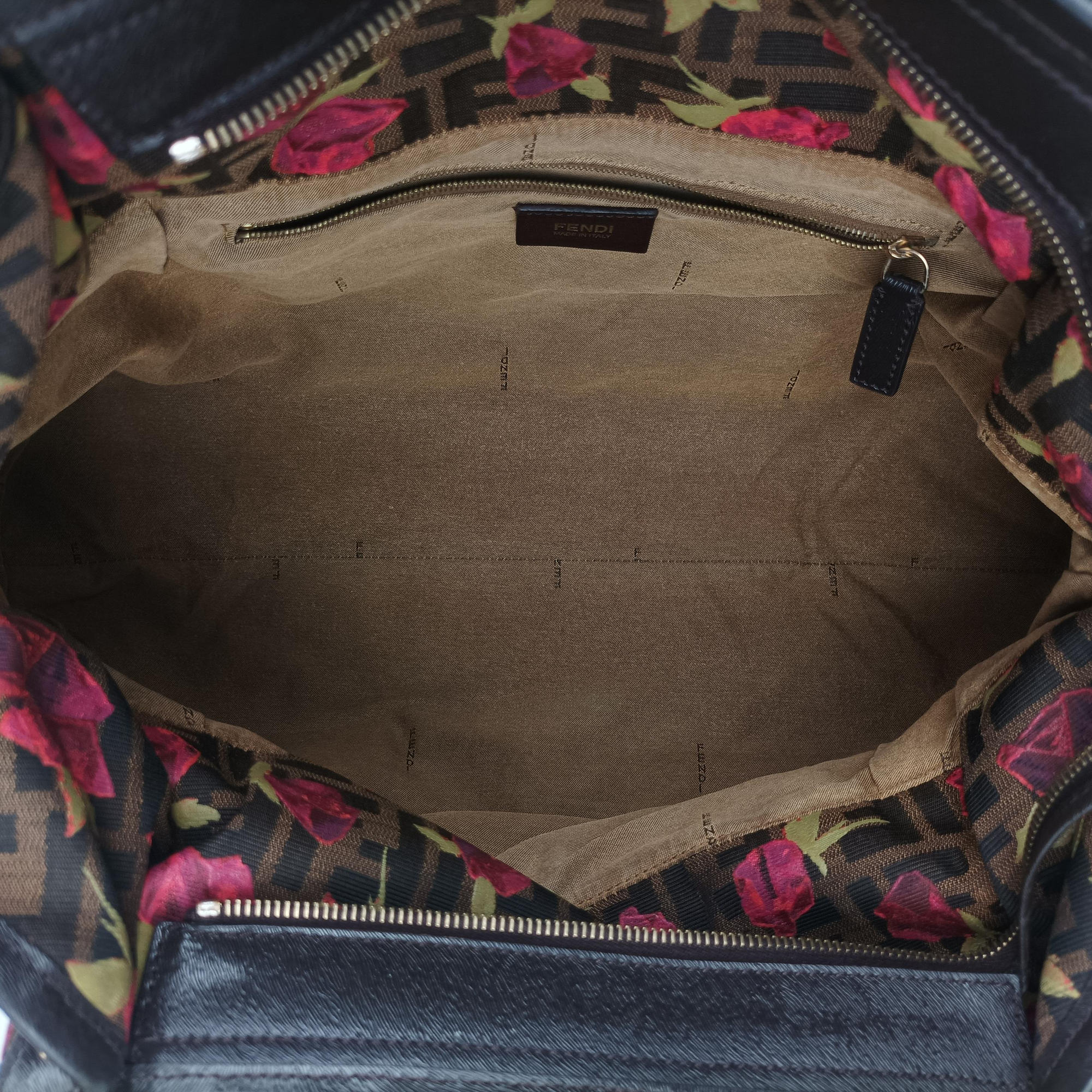Zucca Print Brown×Multicolour canvas 8BH186 8BH186-DC8 108-2354ズッカ プリント ブラウン×マルチカラー キャンバス 8BH186 8BH186-DC8 108-2354