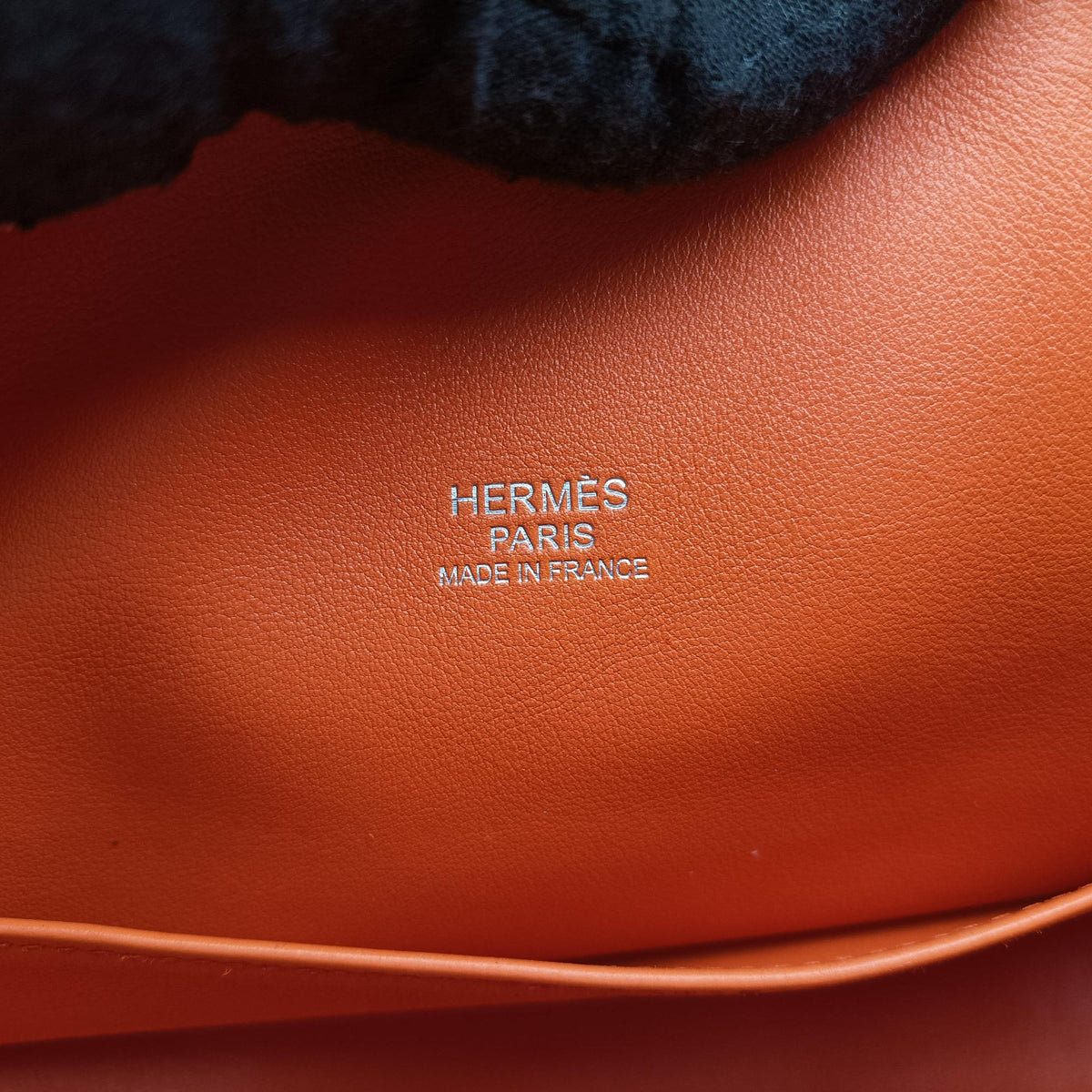 Pre-owned Hermes Polochon 35 Orange Clemence handbag | stylenewstar