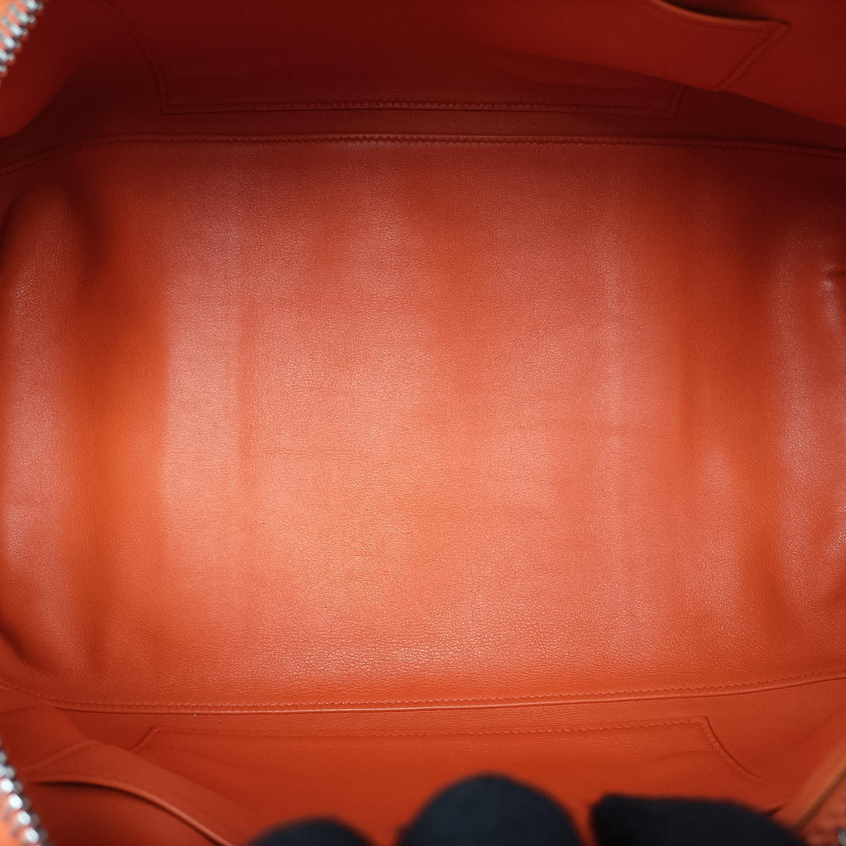 Pre-owned Hermes Polochon 35 Orange Clemence handbag | stylenewstar