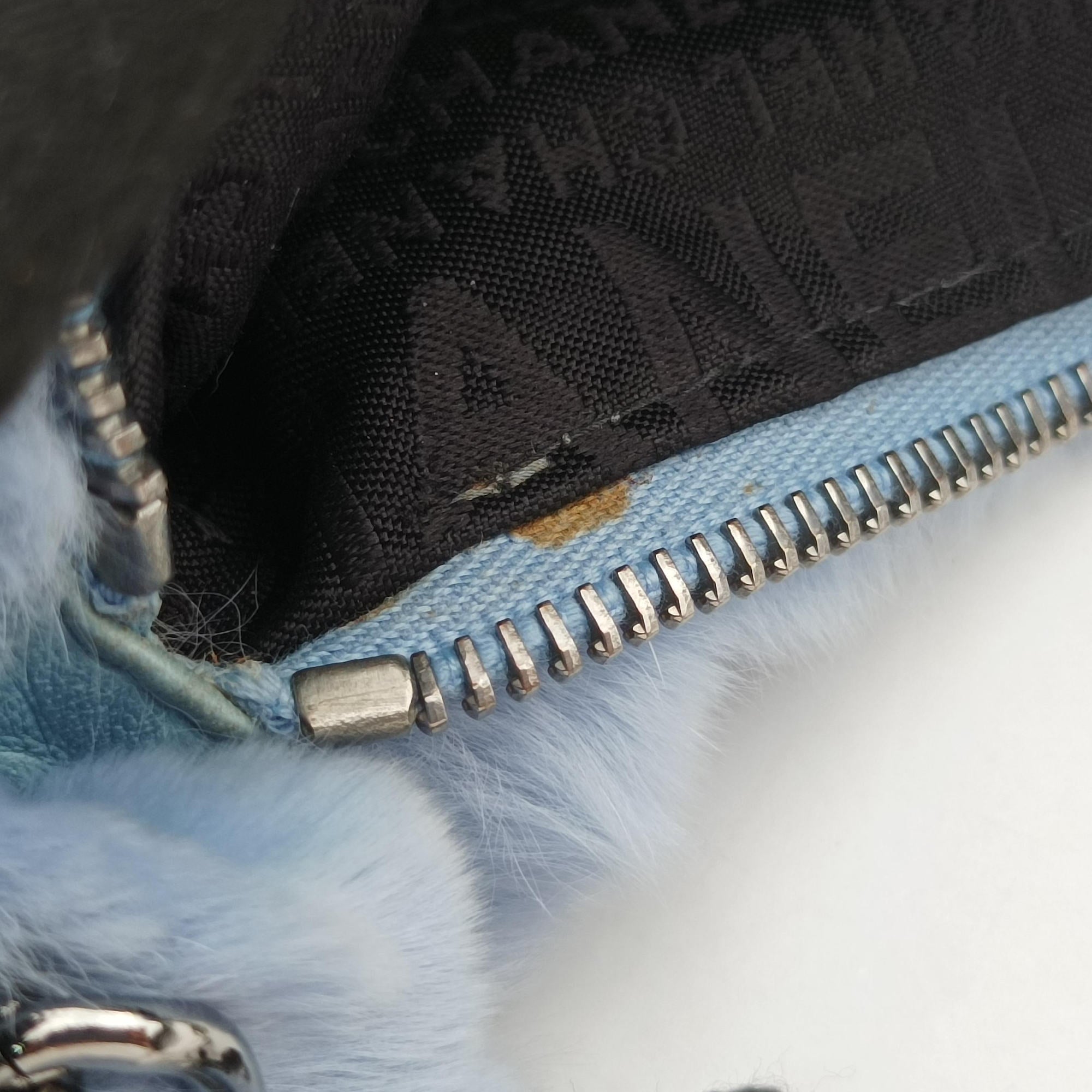 COCO Mark Light Blue Lapin Fur A20455 7653473ココマーク ライトブルー ラパンファー A20455 7653473