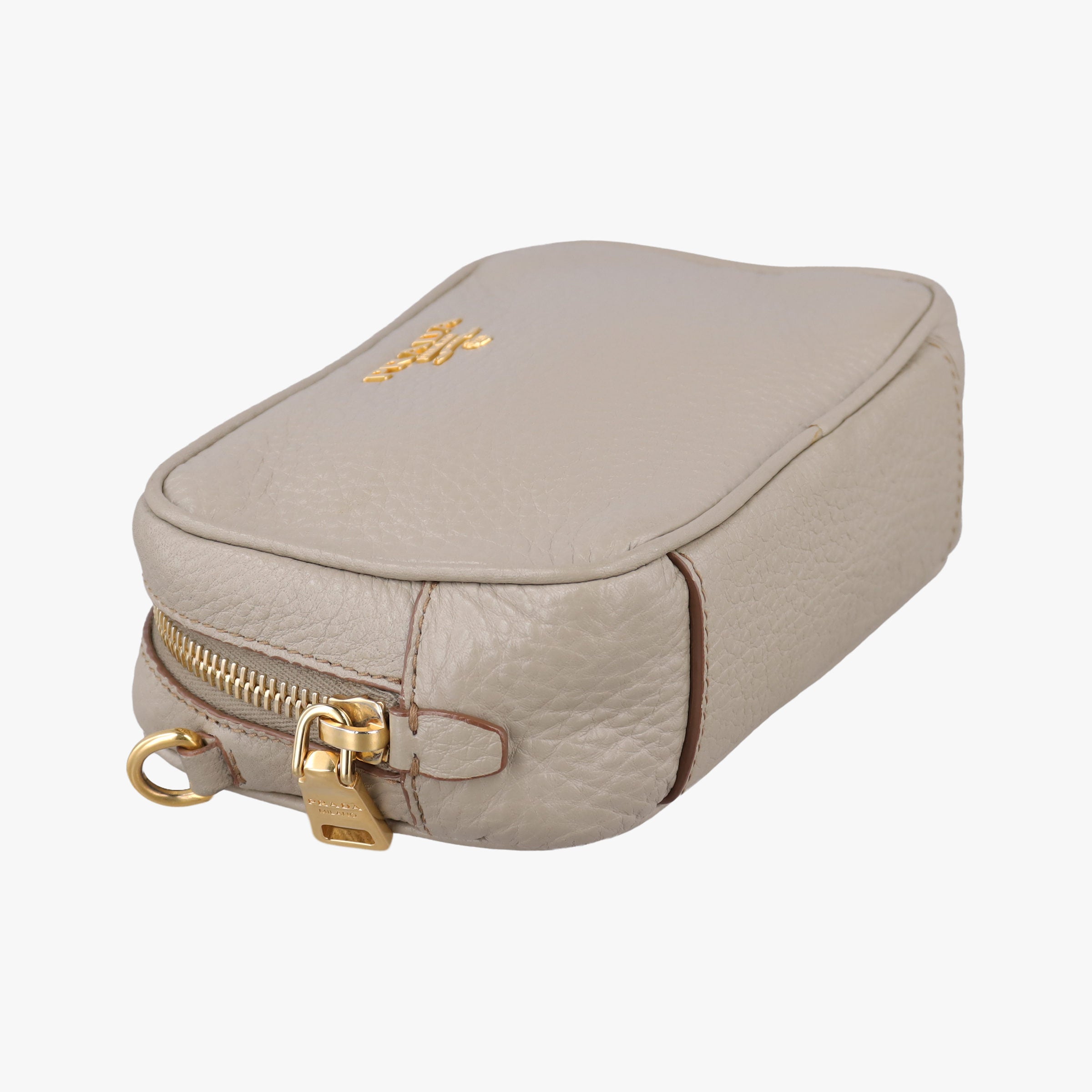 VITELLO PHENIX camera bag Beige Leather 1N1674 42ヴィッテロ フェニックス カメラバッグ ベージュ レザー 1N1674 42