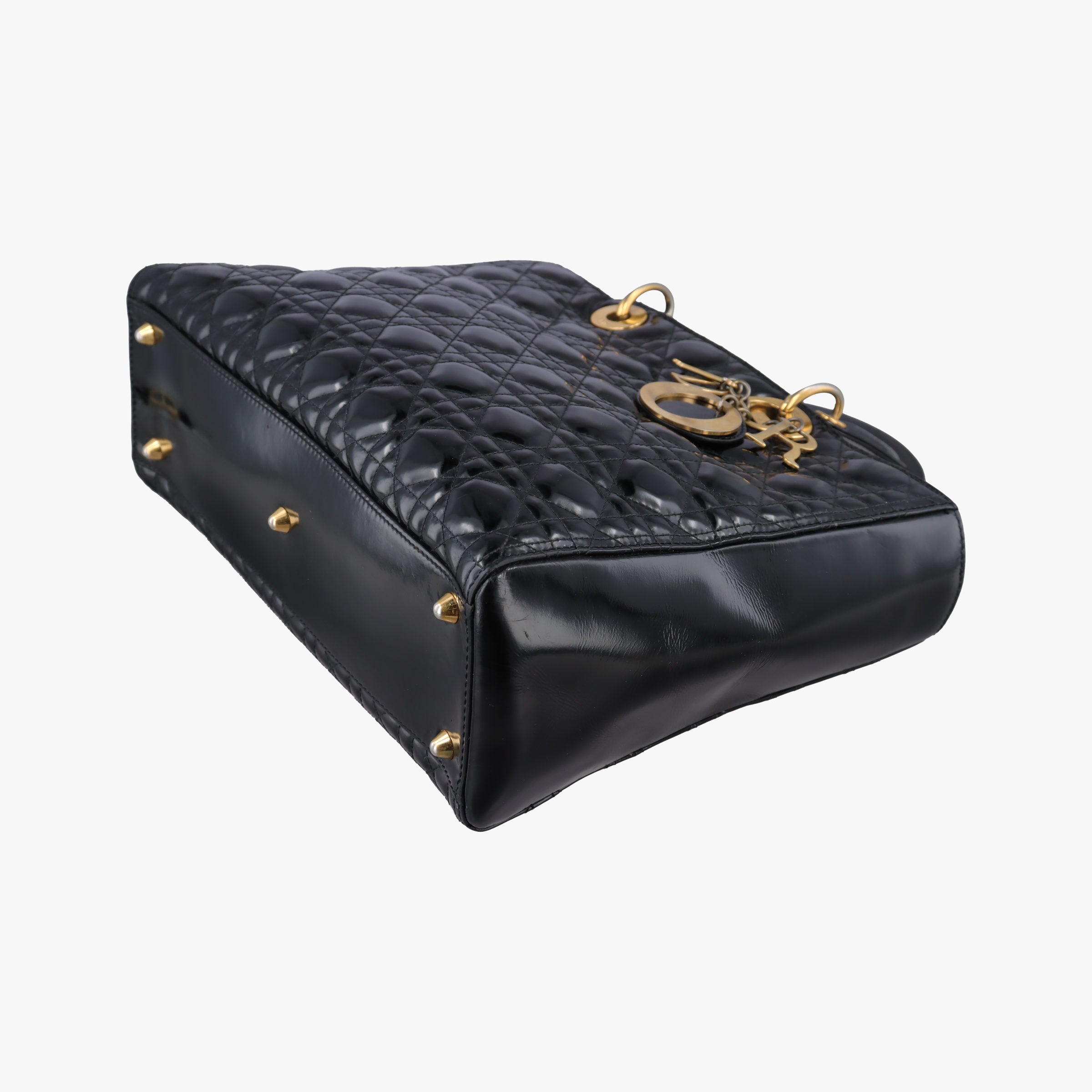Lady Dior Black Patent 15-BO-1120 Cレディディオール ブラック パテント 15-BO-1120 C