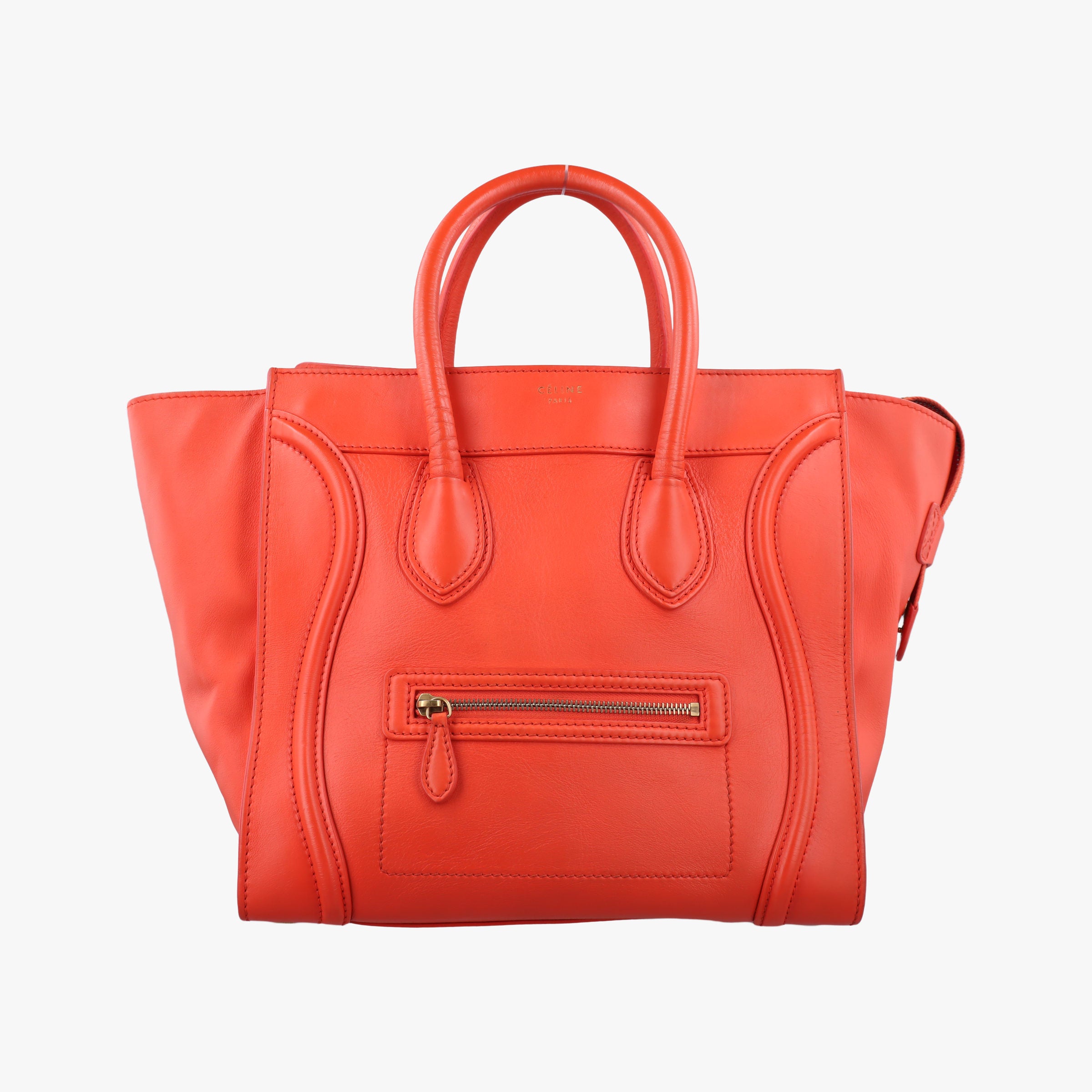 Luggage Mini Shopper Orange Leather S-CU-0113ラゲージミニショッパー オレンジ レザー S-CU-0113