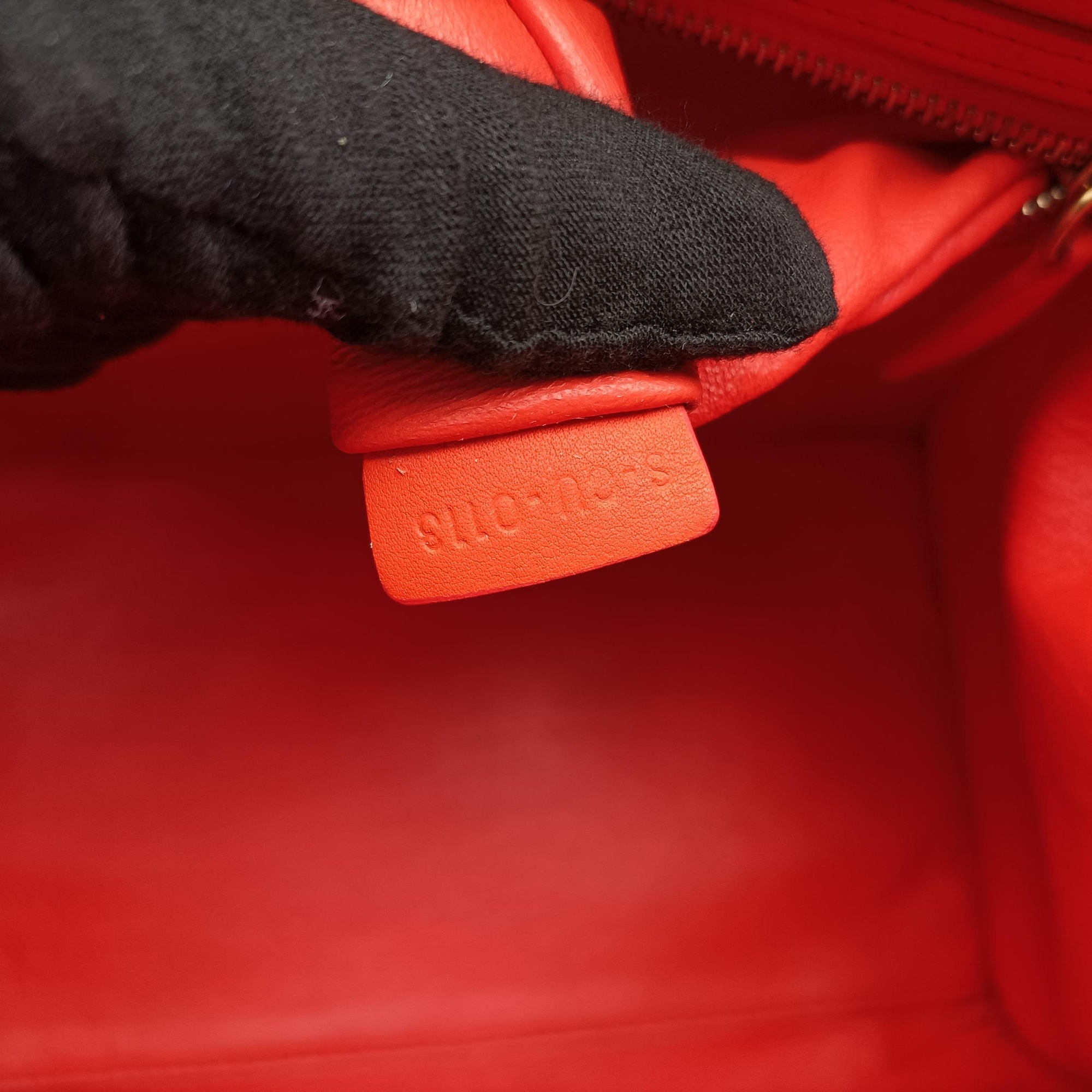 Luggage Mini Shopper Orange Leather S-CU-0113ラゲージミニショッパー オレンジ レザー S-CU-0113