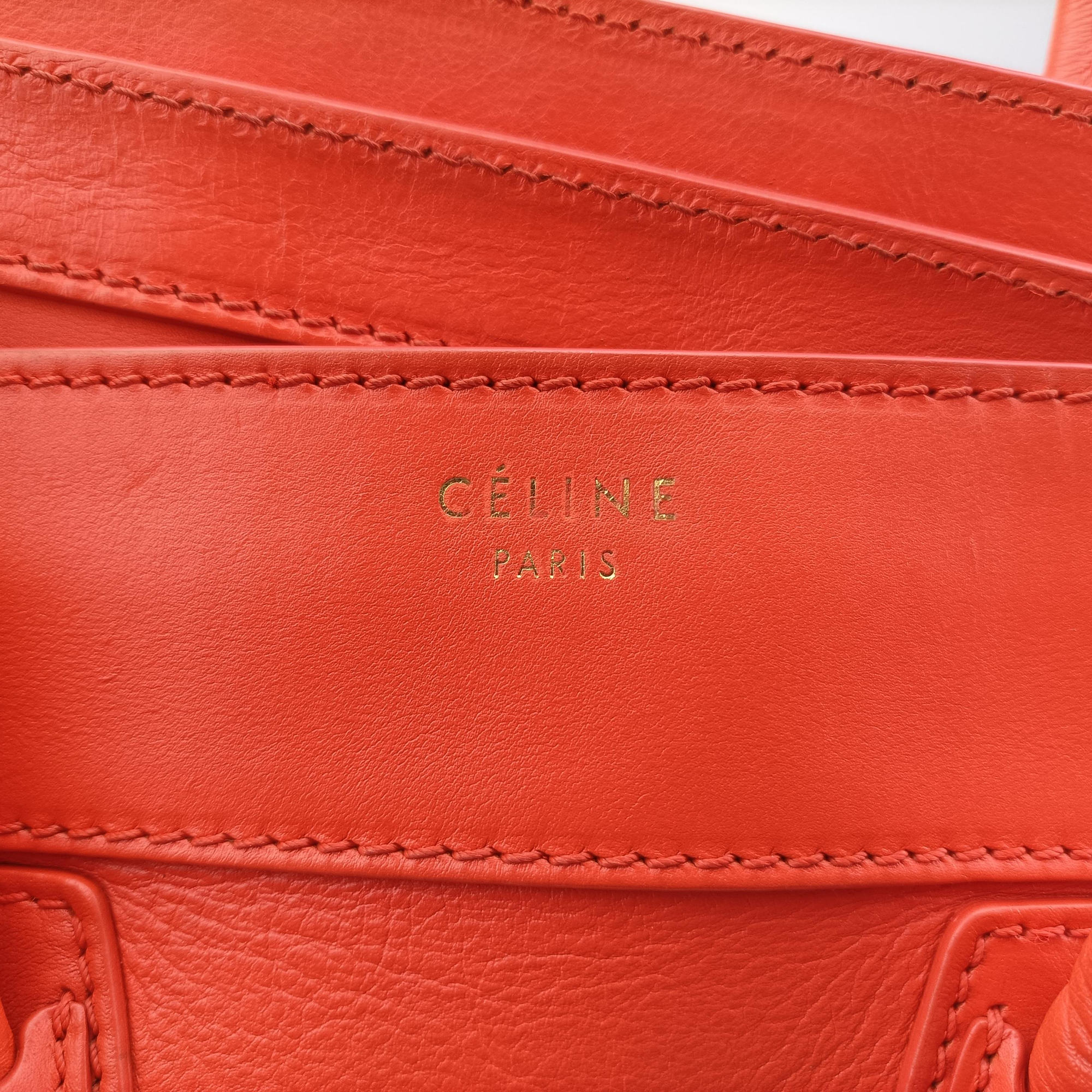 Luggage Mini Shopper Orange Leather S-CU-0113ラゲージミニショッパー オレンジ レザー S-CU-0113