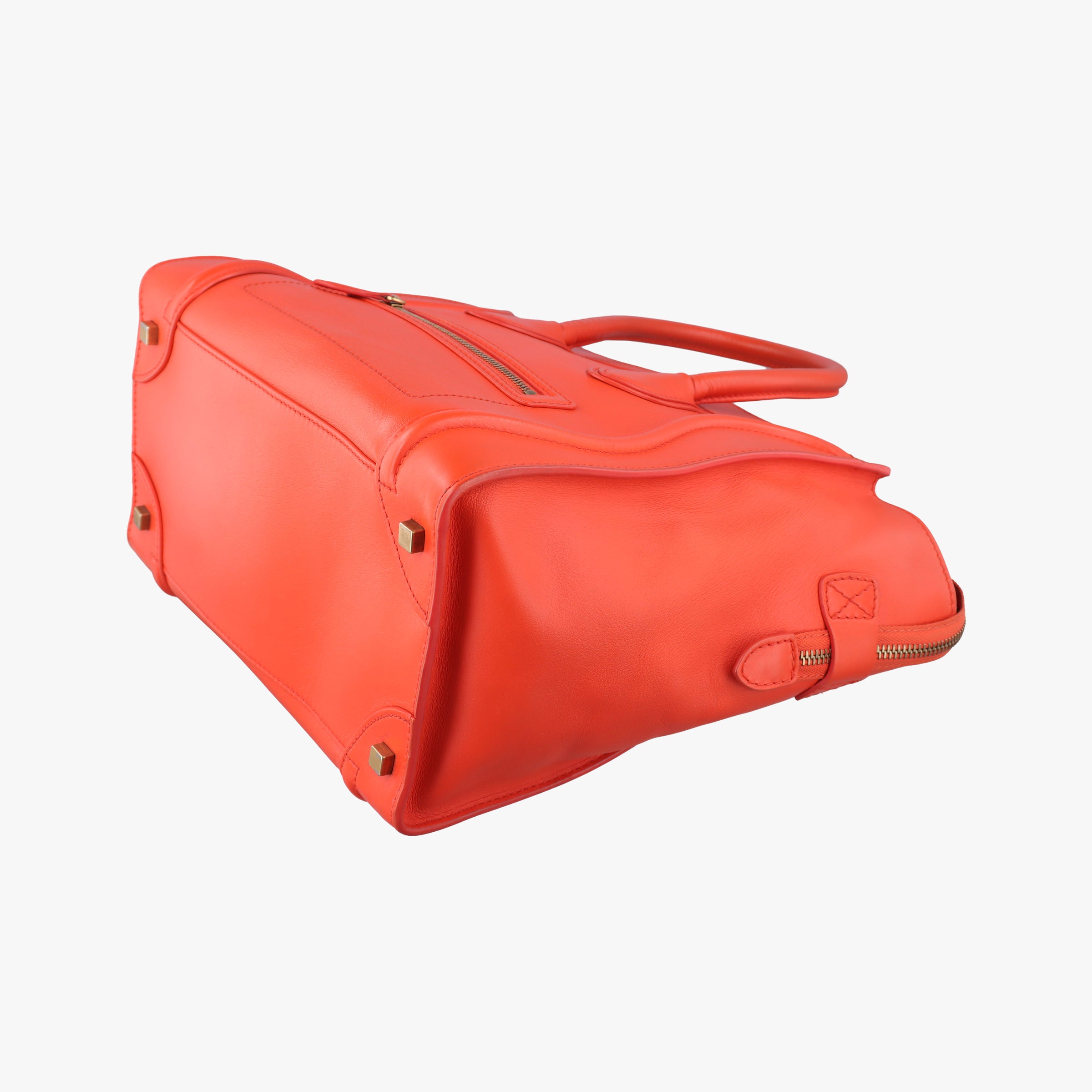 Luggage Mini Shopper Orange Leather S-CU-0113ラゲージミニショッパー オレンジ レザー S-CU-0113