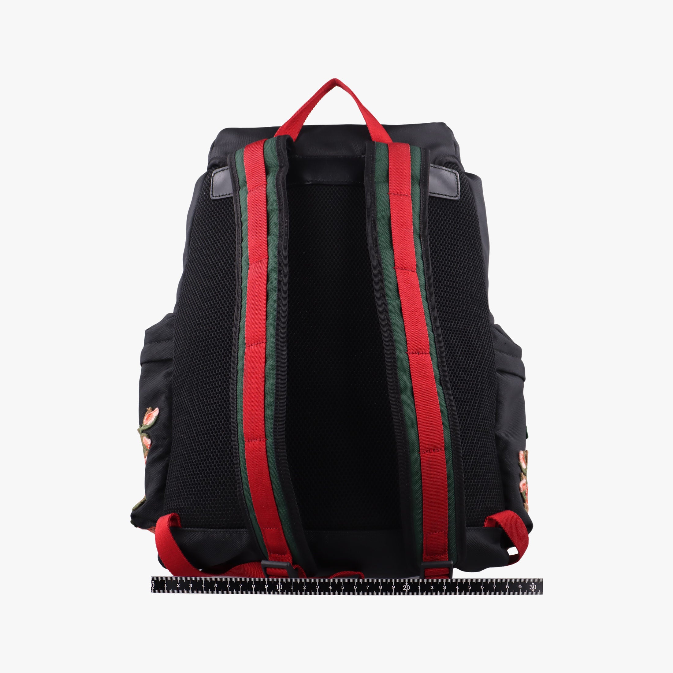 Embroidered Tiger Web Sherry Line Black×Multicolour canvas 429037 E022463164シェリーライン エンブロイダリータイガー ブラック×マルチカラー キャンバス 429037 E022463164