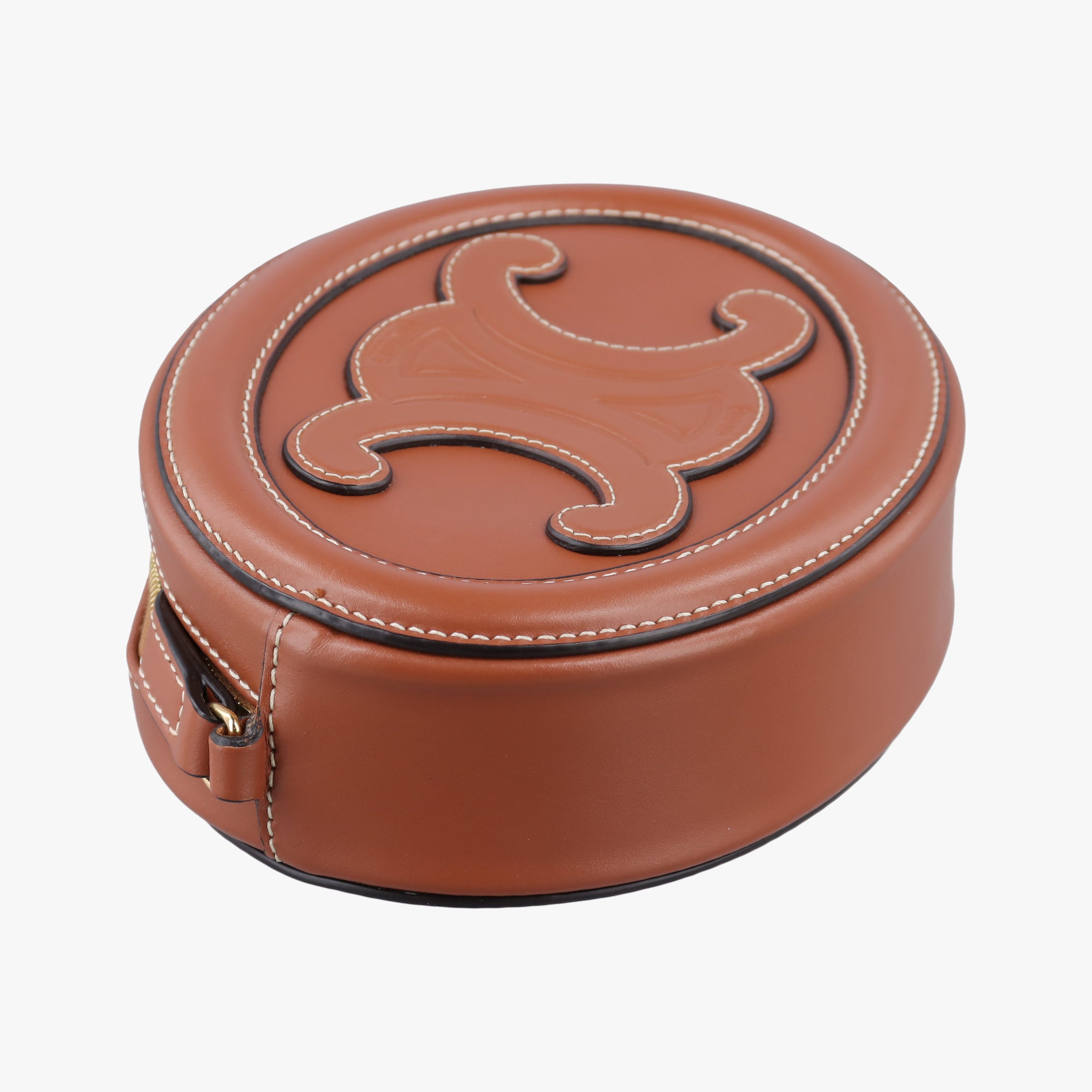 Oval Purse Cuir Triomphe Brown Leather U-SL-0262オーバルパース キュイル トリオンフ ブラウン レザー U-SL-0262