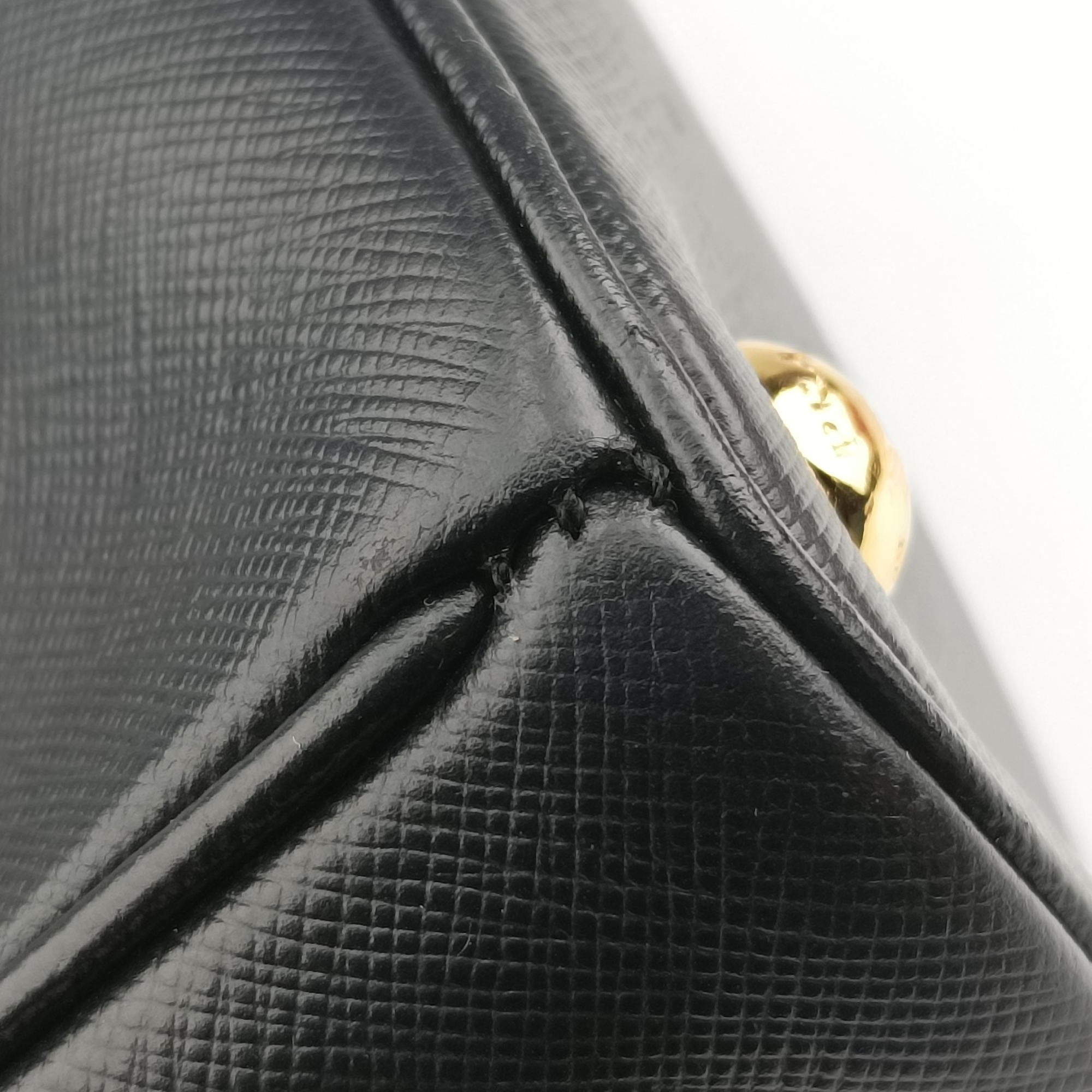 Galleria Black SAFFIANO Leather BN2274 117ガレリア ブラック サフィアーノレザー BN2274 117