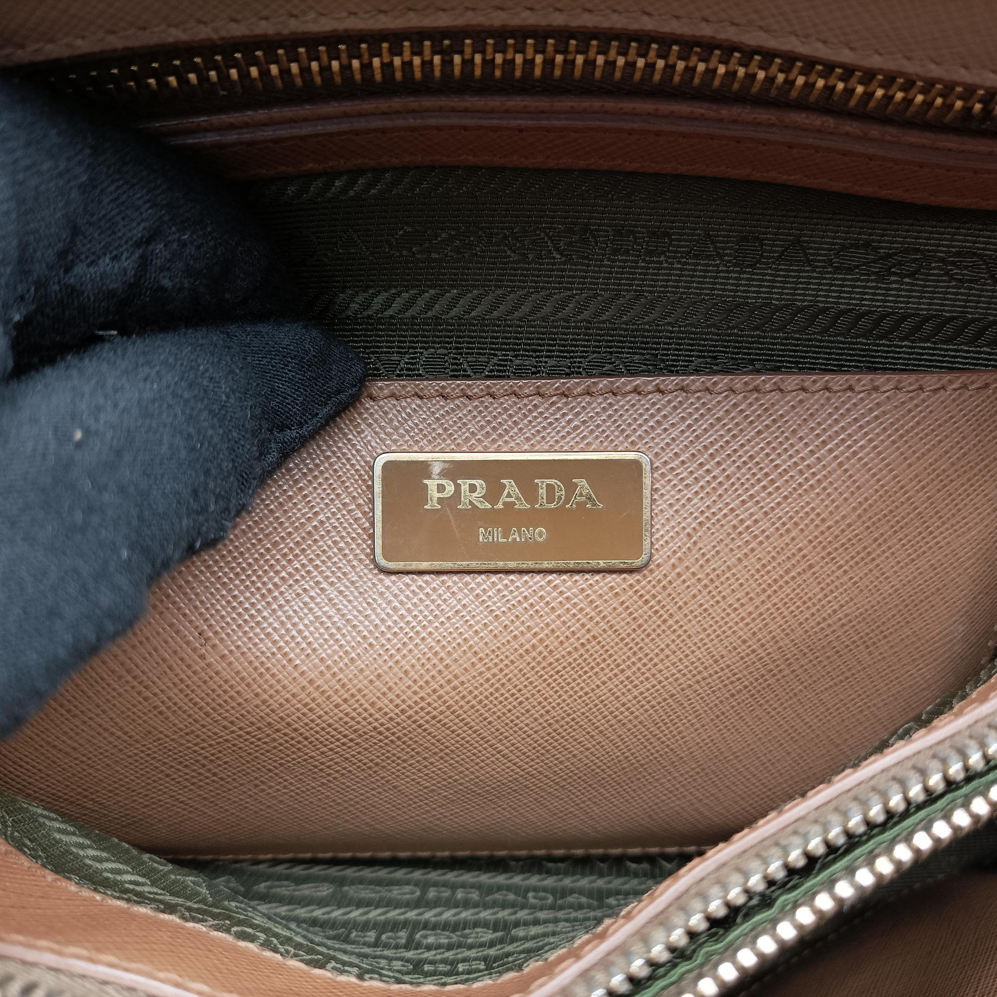 Promenade Brown×Beige SAFFIANO Leather BL0837 180 10プロムナード ブラウン×ベージュ サフィアーノレザー BL0837 180 10