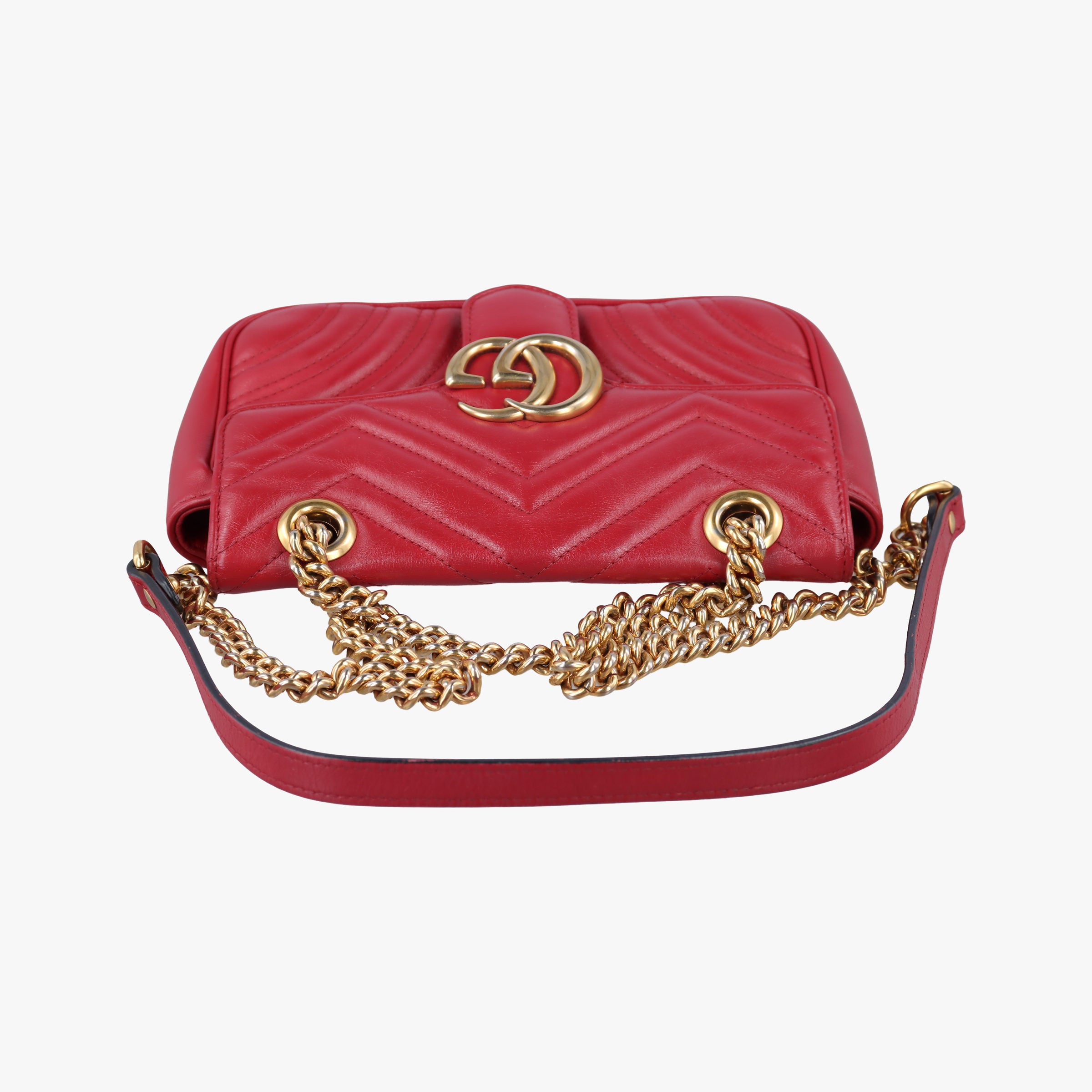 GG Marmont Red Leather 446744 A020098575GGマーモント レッド レザー 446744 A020098575