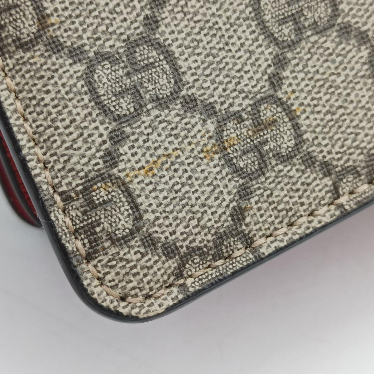 Pre-owned Gucci Dionysus beige×red PVC coated canvas × suede 400249 shoulderbag | stylenewstar