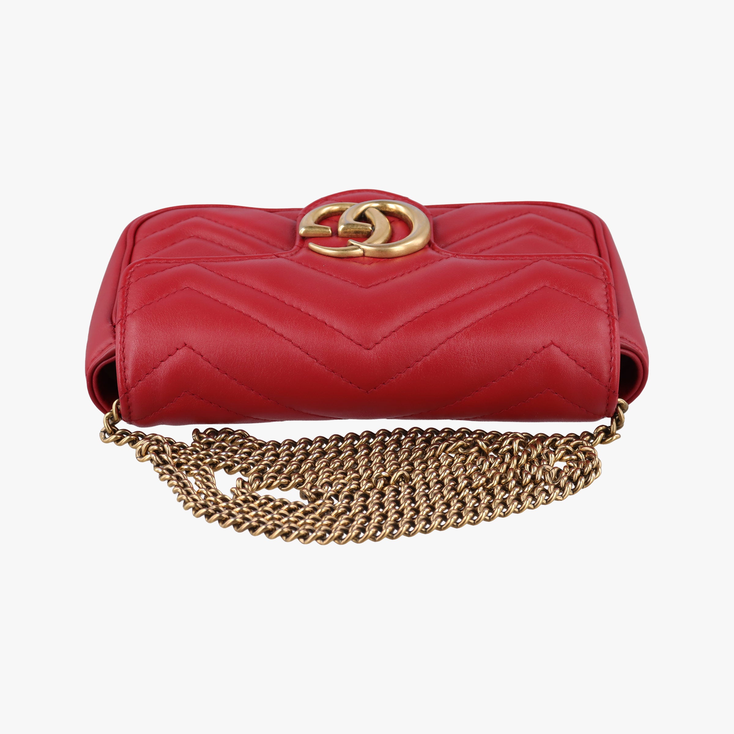 GG Marmont Red Leather 476433 GGマーモント レッド レザー 476433