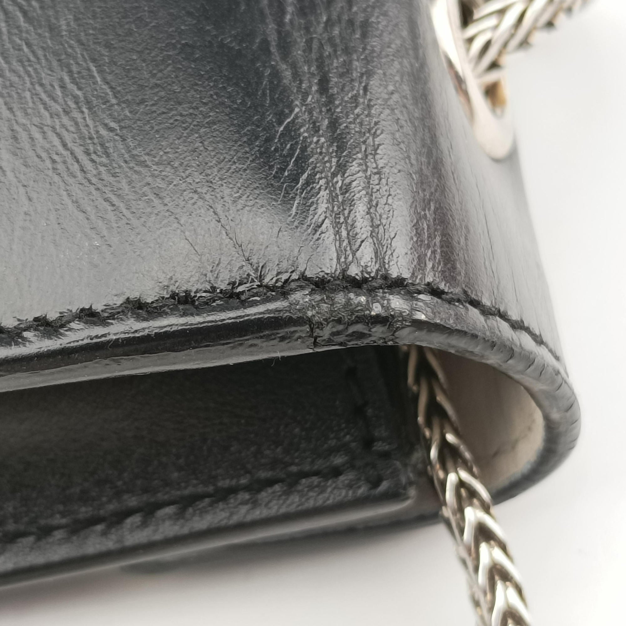 Small Betty Flap Black × White Leather 314516 314516.529258ベティ スモール ブラック × ホワイト レザー 314516 314516.529258