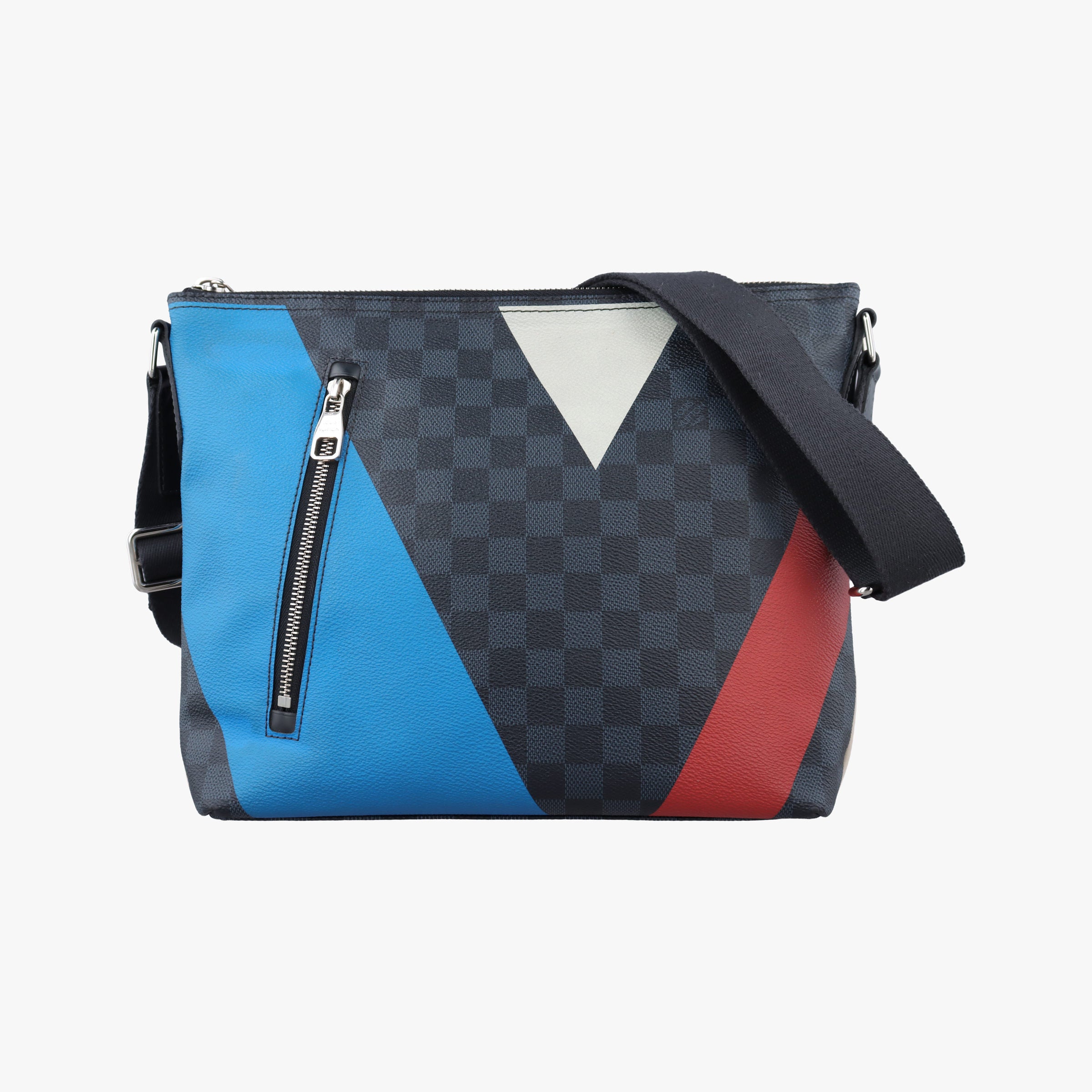 Mick PM America's Cup Limited Damier Cobalt × Tri-Color Coated Canvas × Leather N41639 SR2146ミックPM アメリカズカップ 限定 ダミエ・コバルト × トリコロール コバルトキャンバス × レザー N41639 SR2146