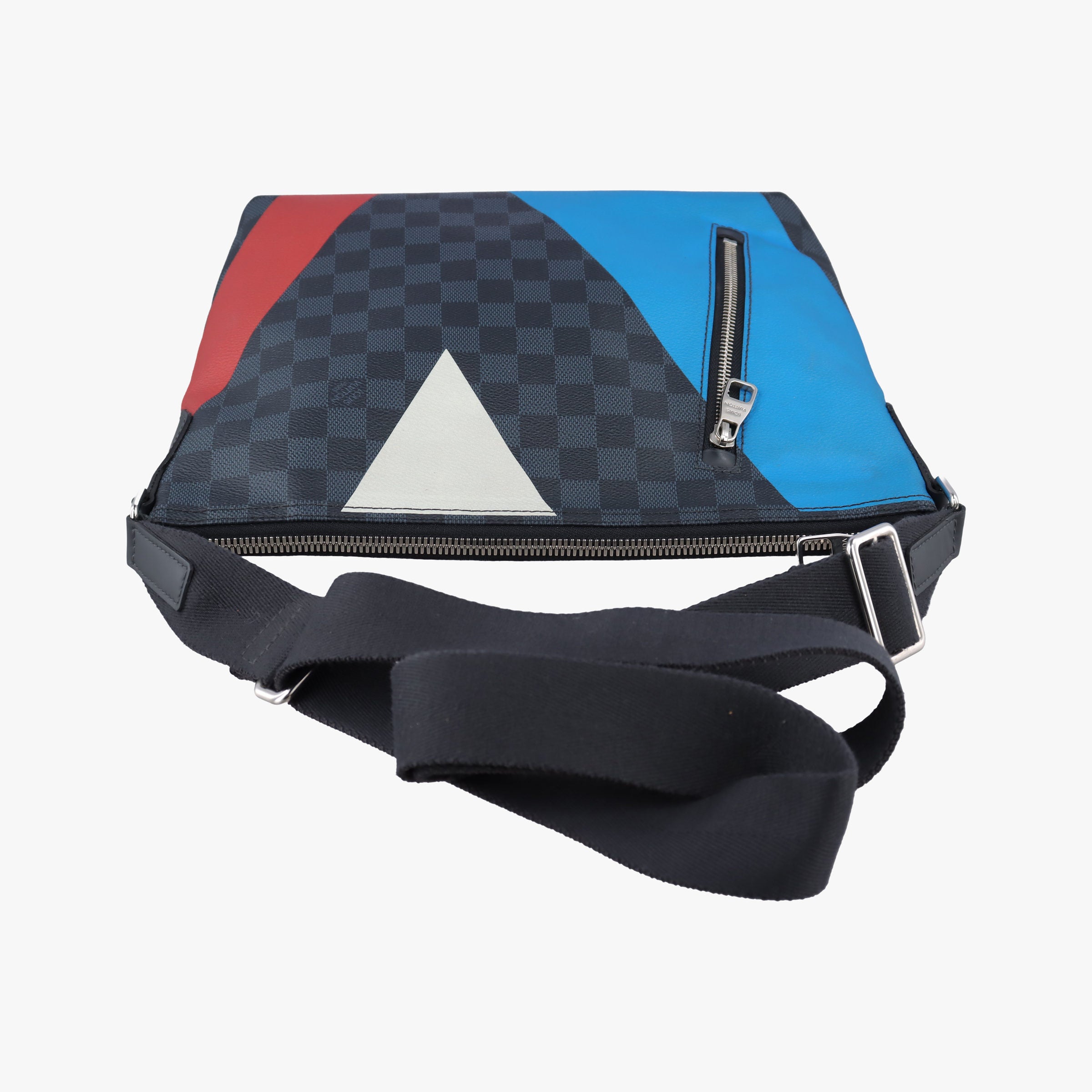 Mick PM America's Cup Limited Damier Cobalt × Tri-Color Coated Canvas × Leather N41639 SR2146ミックPM アメリカズカップ 限定 ダミエ・コバルト × トリコロール コバルトキャンバス × レザー N41639 SR2146