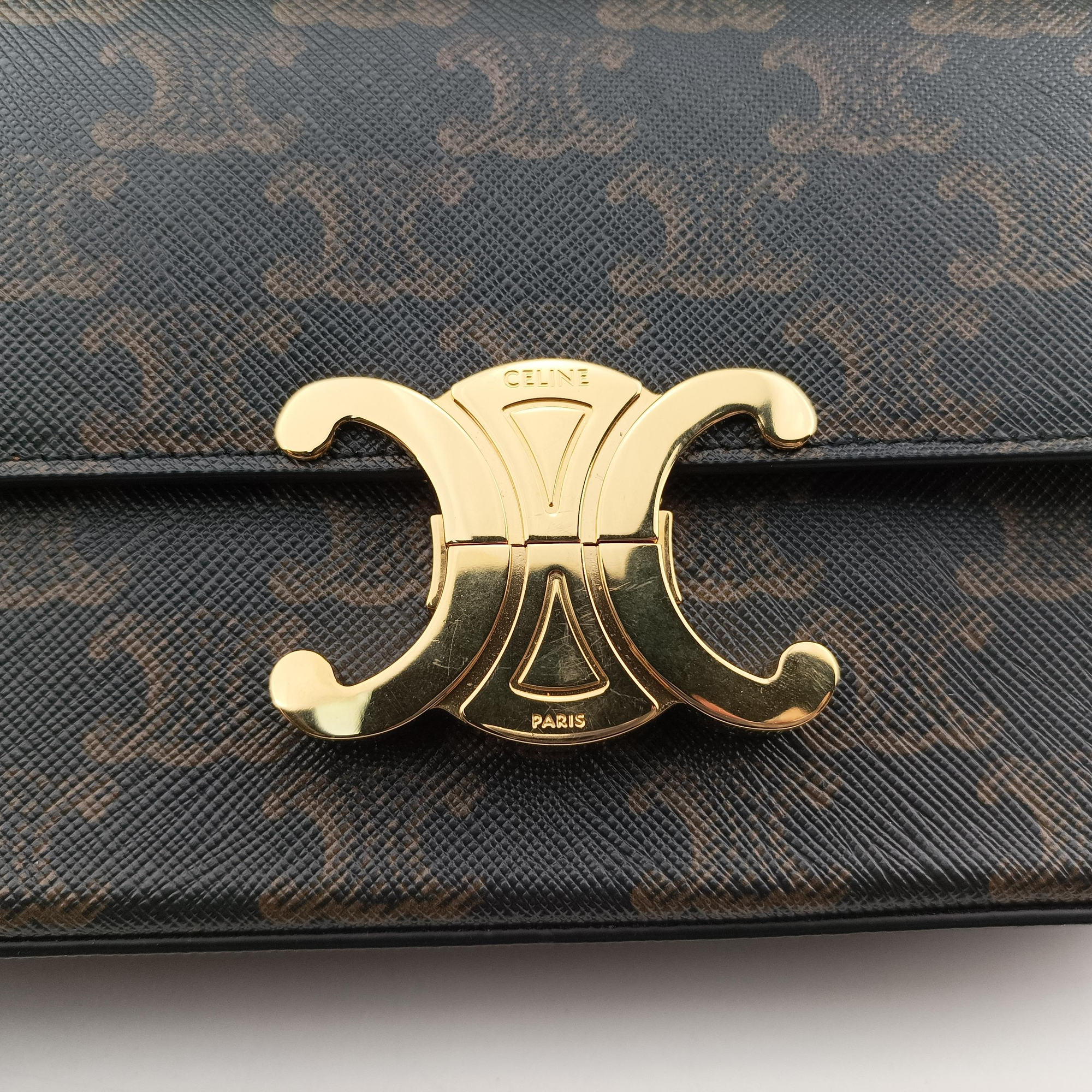 TRIOMPHE Brown PVC coated canvas F-CU-1242トリオンフ ブラウン PVCコーティングキャンバス F-CU-1242