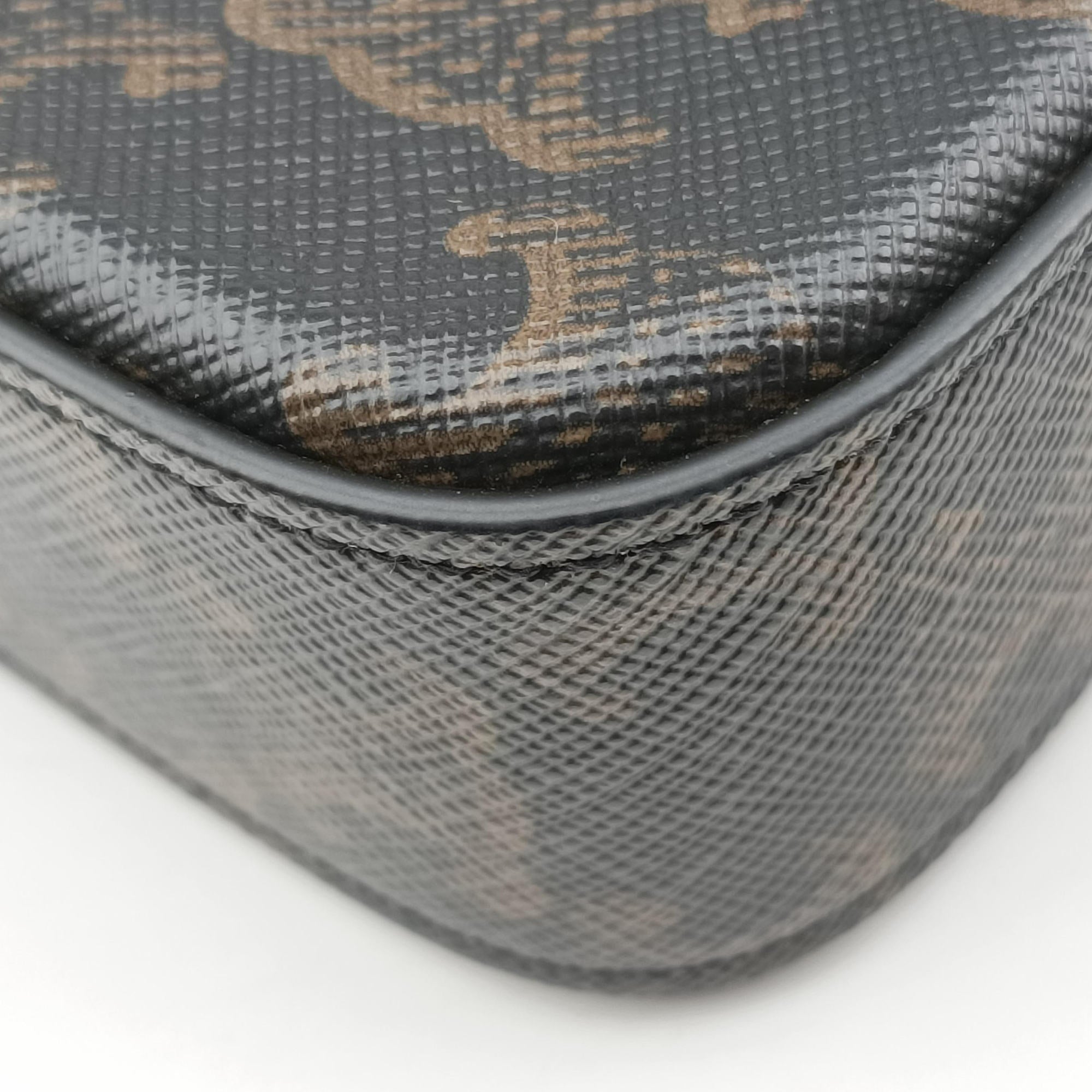 TRIOMPHE Brown PVC coated canvas F-CU-1242トリオンフ ブラウン PVCコーティングキャンバス F-CU-1242