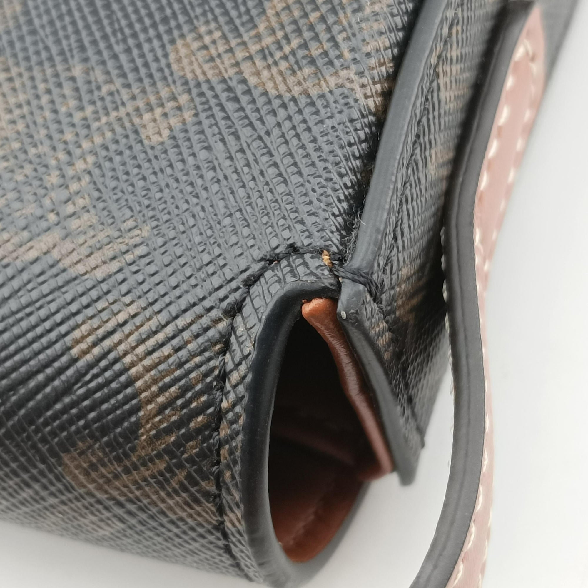 TRIOMPHE Brown PVC coated canvas F-CU-1242トリオンフ ブラウン PVCコーティングキャンバス F-CU-1242