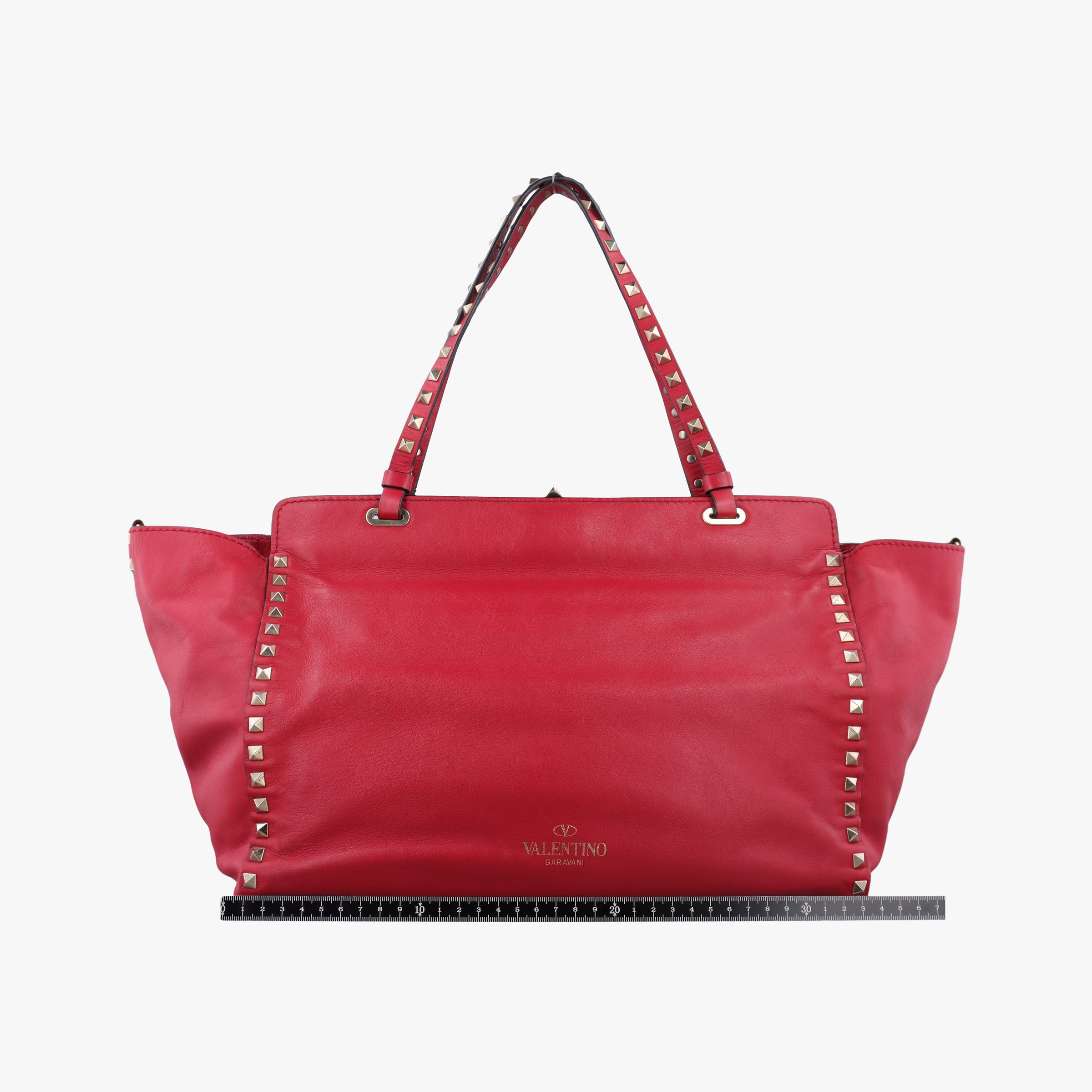 Rockstud Red Leather Lot number unknownロックスタッズ レッド レザー 製番不明