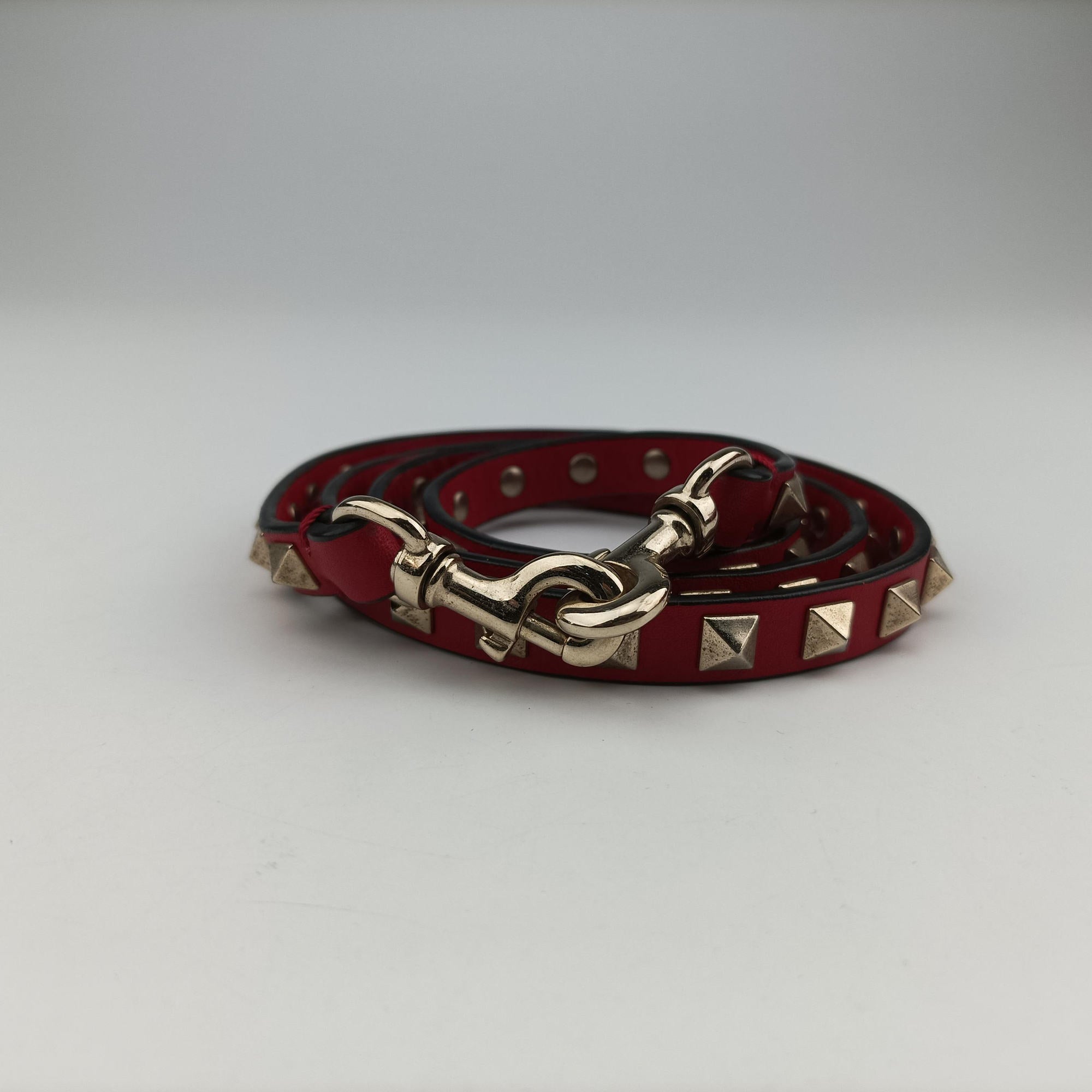 Rockstud Red Leather Lot number unknownロックスタッズ レッド レザー 製番不明